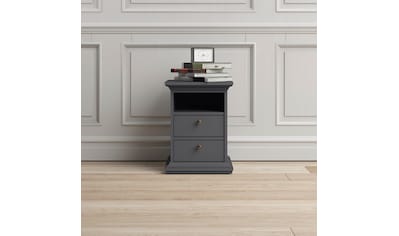 Nachttisch »Paris«, mit 2 Schubladen und einem offenen Fach, Breite 43,6 cm
