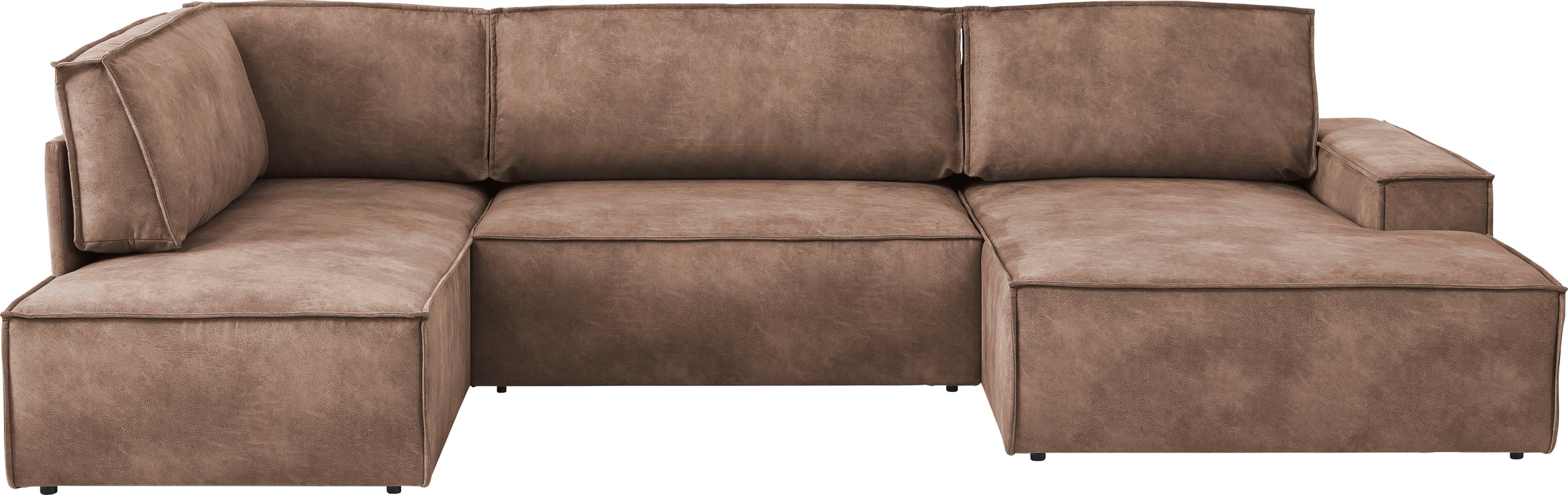 Home affaire Wohnlandschaft "SHERWOOD 329 cm, U-Form, Schlafsofa," Schlaffu günstig online kaufen
