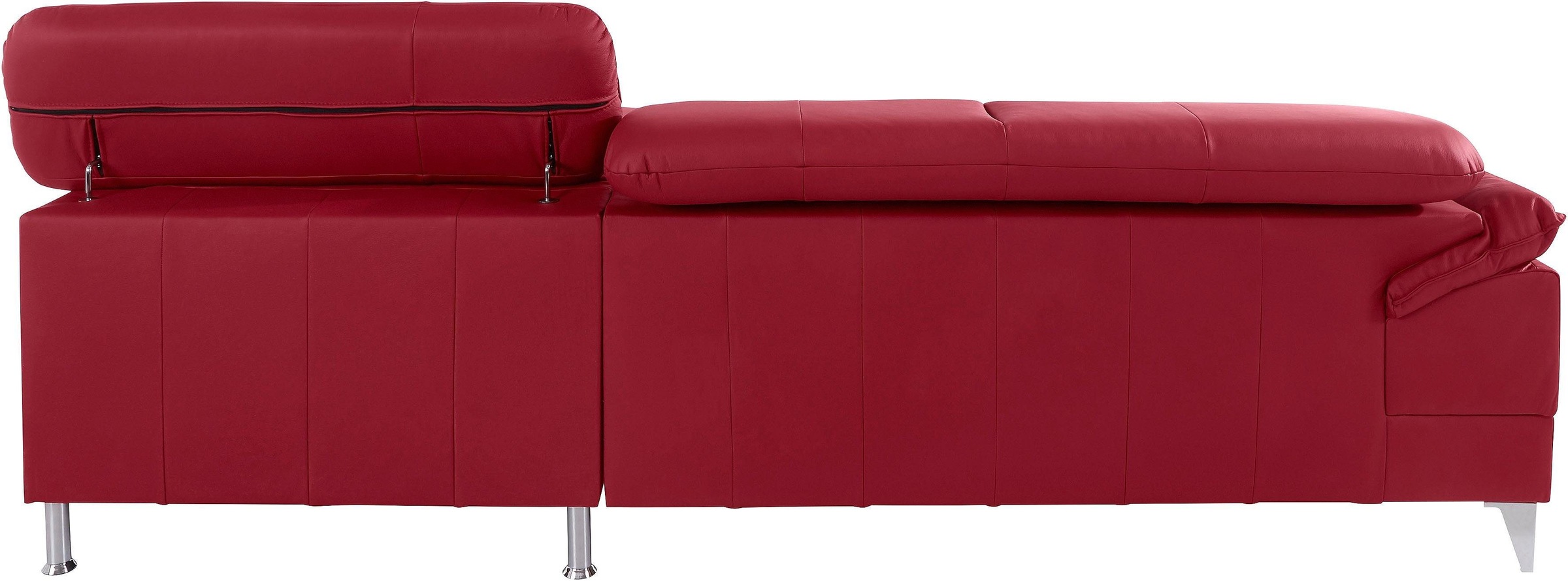 COTTA Polstergarnitur »Caluso L-Form«, Set bestehend aus: Ecksofa mit Kopfteilverstellung & Hocker