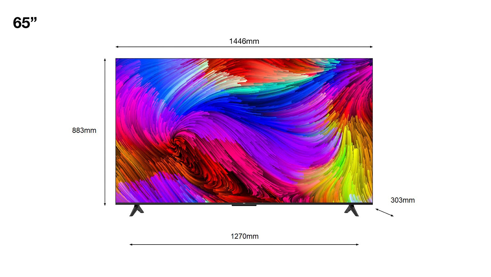 TCL LED-Fernseher »65RP630X1«, 164 cm/65 Zoll, 4K Ultra HD, Smart-TV, Roku  TV, HDR, HDR10, Dolby Vision, Game Master, HDMI 2.1 online kaufen