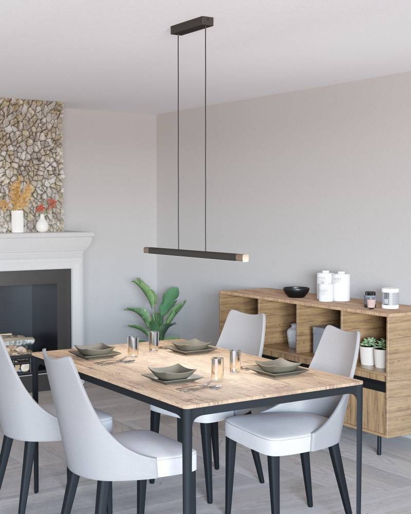 EGLO Hängeleuchte »LISCIANA« LED-Modul 1 Stk. Warmweiß FSCM70HB, Aluminium günstig online kaufen