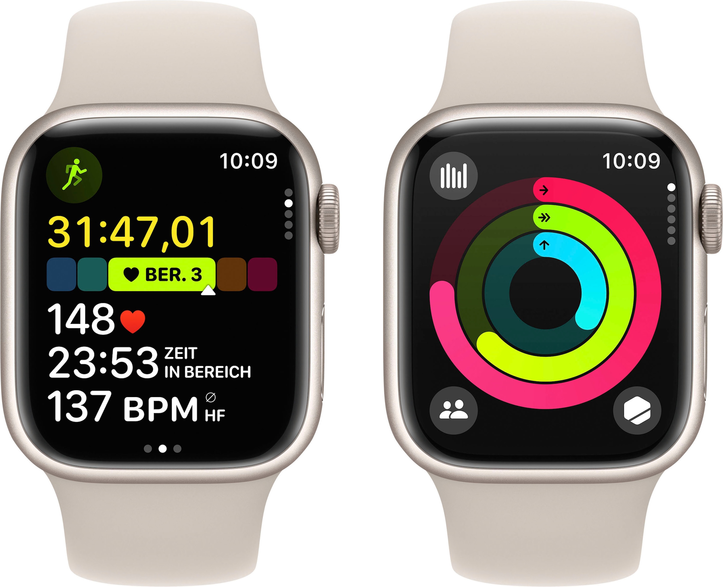 41mm im 10 Online-Shop Band) Sport »Watch Apple OS Smartwatch + Aluminium«, 9 Cellular GPS bestellen Series (Watch