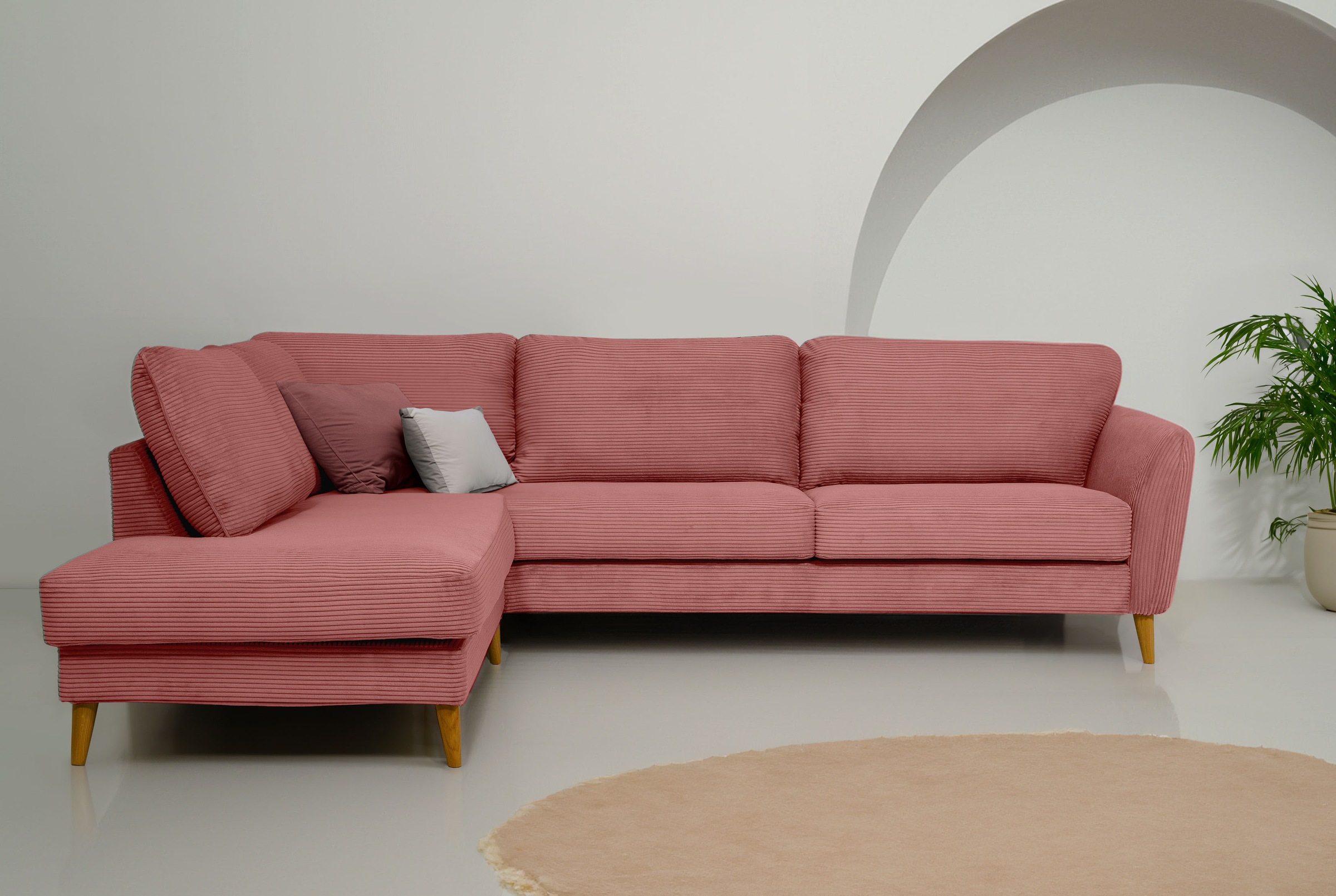 Home affaire Ecksofa »MARSEILLE 278/202 cm, L-Form, Ottom. rechts/links, ve günstig online kaufen