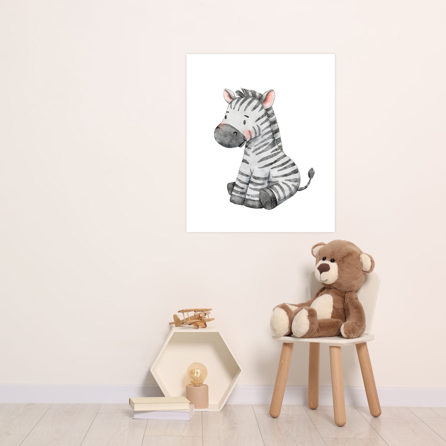 Lüttenhütt Poster »Zebra«, Fantasy-Tiere-Zebra Bilder, (1 St.), HD Premium Druck