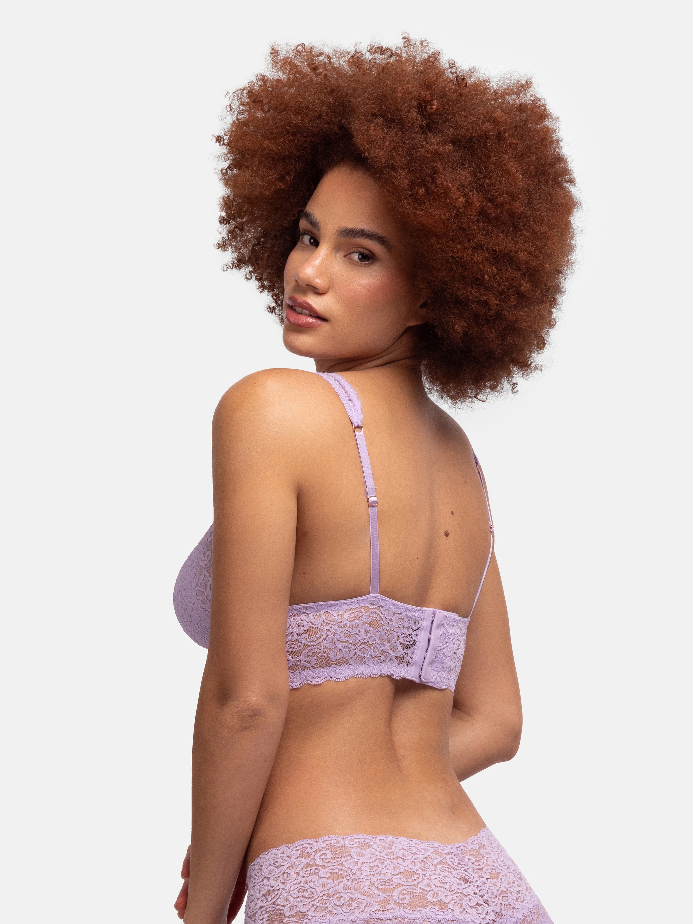 Dorina Bralette »LANA-2PP«, ohne Bügel, florale Spitze, breites Unterbrustband