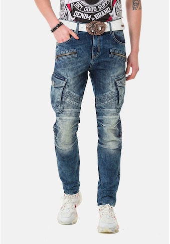 Cipo & Baxx Straight-Jeans, mit trendigen Cargotaschen kaufen