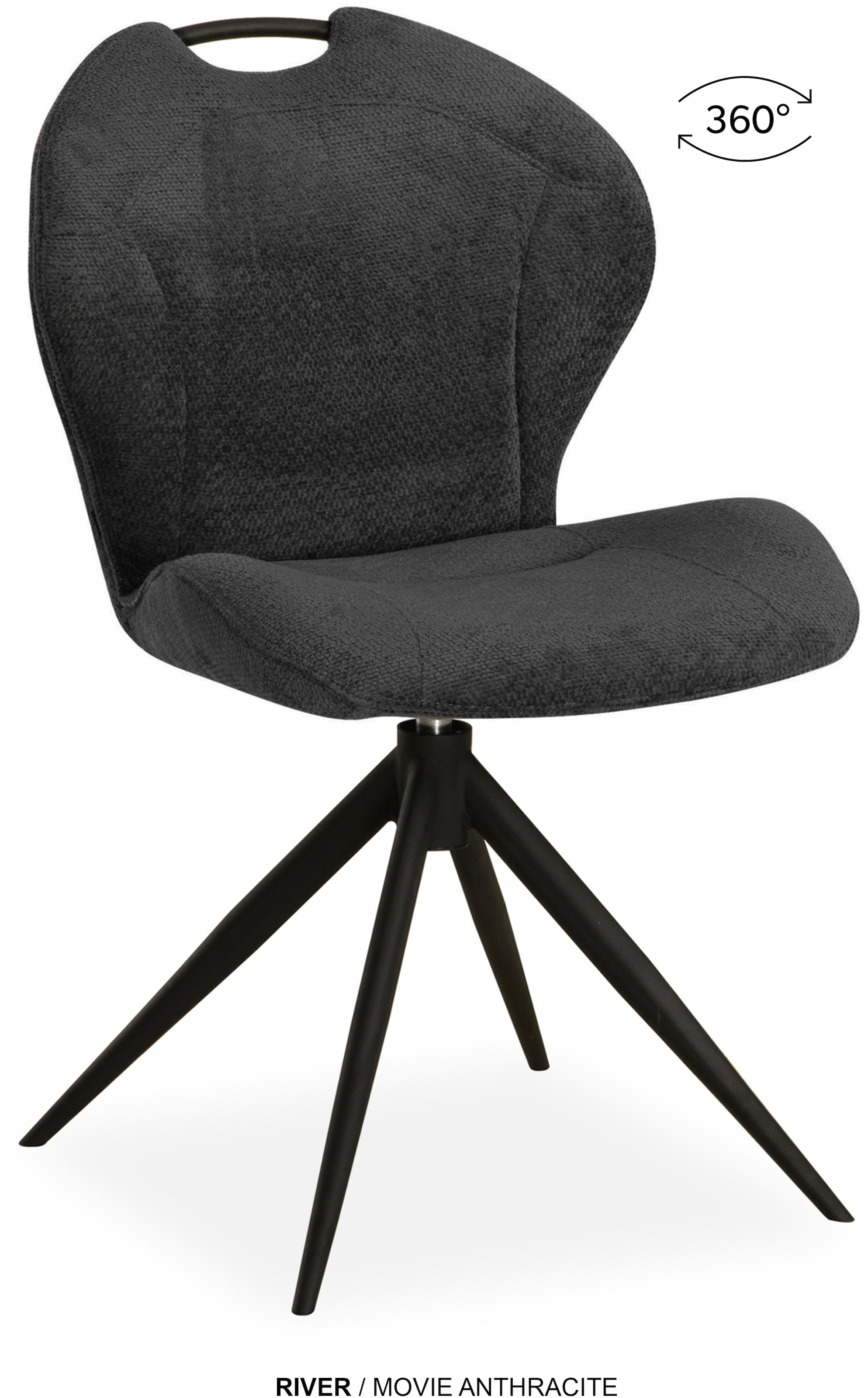 OMG Design Esszimmerstuhl »River« (Set) 2 Stk.Drehstuhl mit auto-return, mit Handgriff