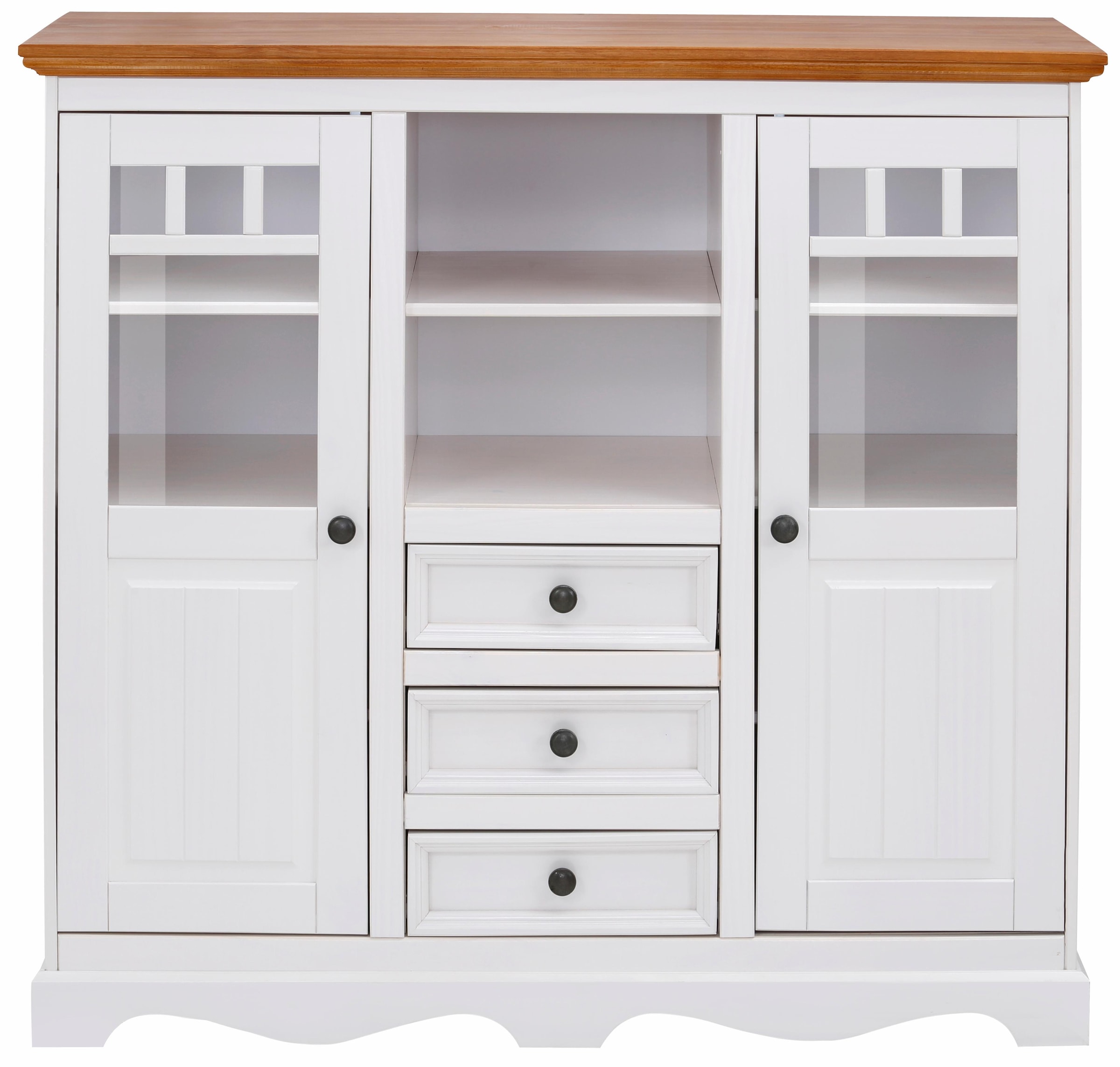 Home affaire Highboard »Melissa«, Vitrine, Breite 132 cm