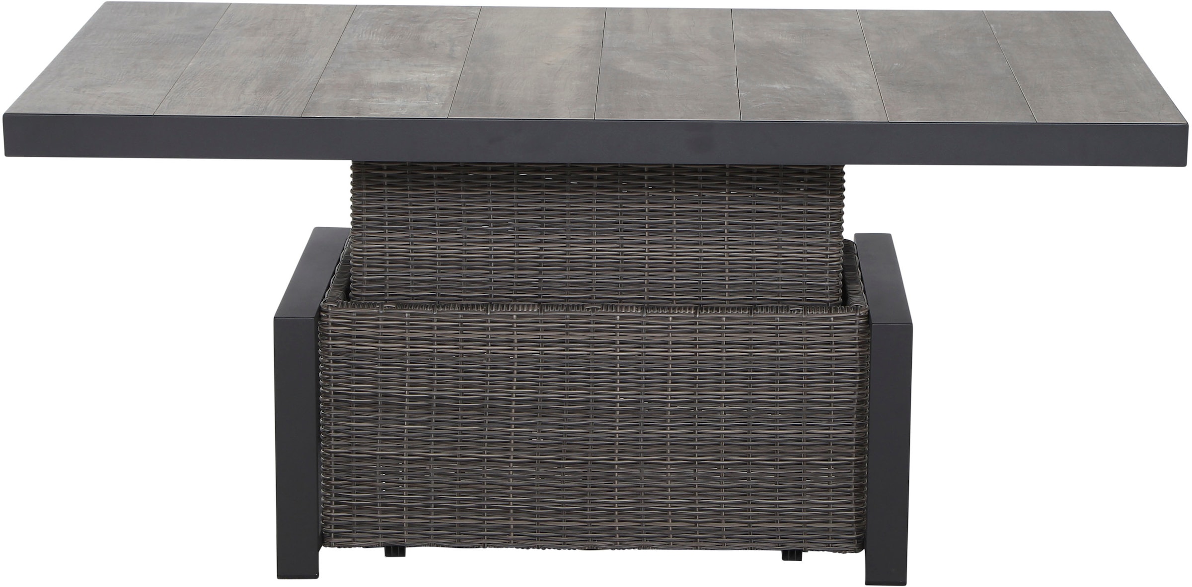 Siena Garden Gartenlounge-Set »Corido«, (Set, 9 tlg.), bestehend aus 2 Sesseln, 1 Sofa, 1 Tisch und 5 Auflagen