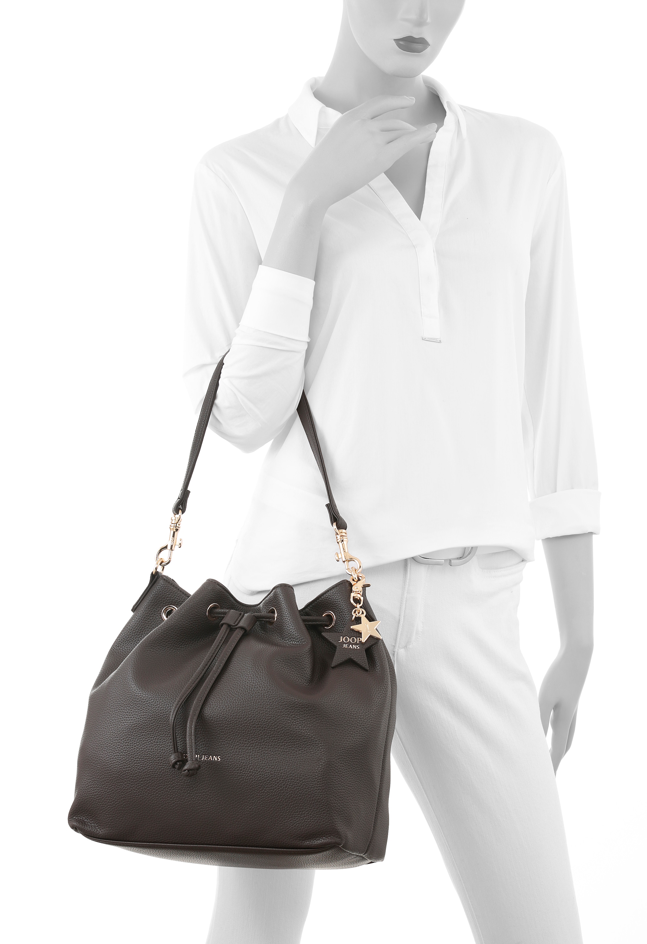 Joop Jeans Schultertasche »salve zohara matchsack mvo« Damen Umhängetasche, Handtasche, Tragetasche mit stylischen Details