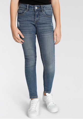 Bench. Stretch-Jeans, mit dezenten Abriebeffekten in Super Skinny kaufen