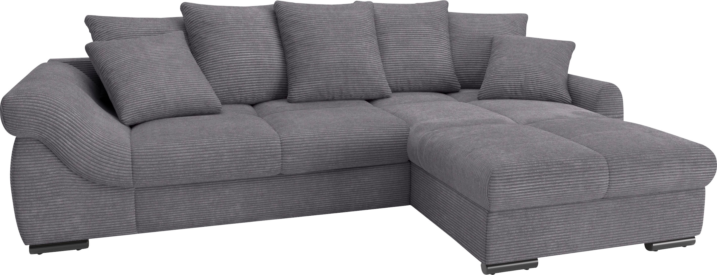 Mr. Couch Ecksofa »Livorno DuraFlex L-Form«, inkl. Hochschläfer-Bettauszug, günstig online kaufen
