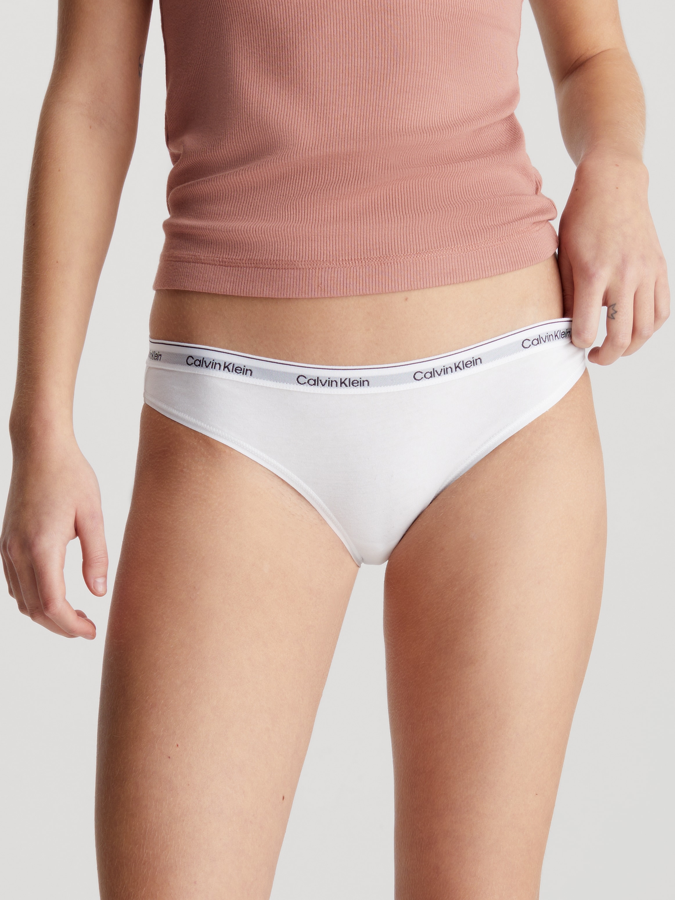 Calvin Klein Underwear Bikinislip »3 PACK BIKINI (LOW-RISE)«, (Packung, 3 St., 3er-Pack), mit Logobund