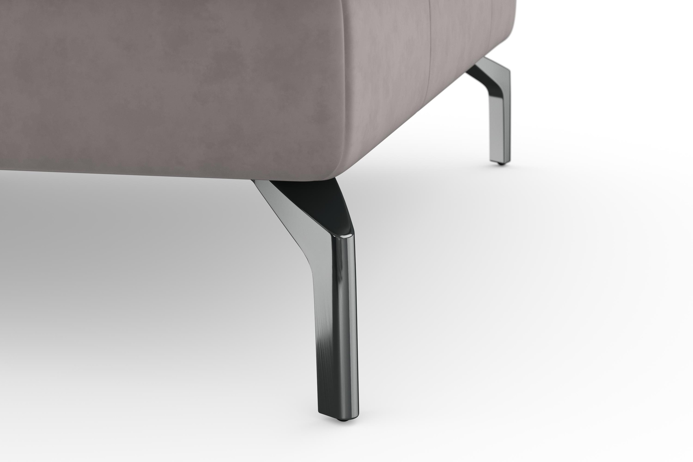 sit&more Ecksofa »Bendigo L-Form«, inklusive Sitztiefenverstellung, Bodenfreiheit 15 cm, 2 Fußfarben