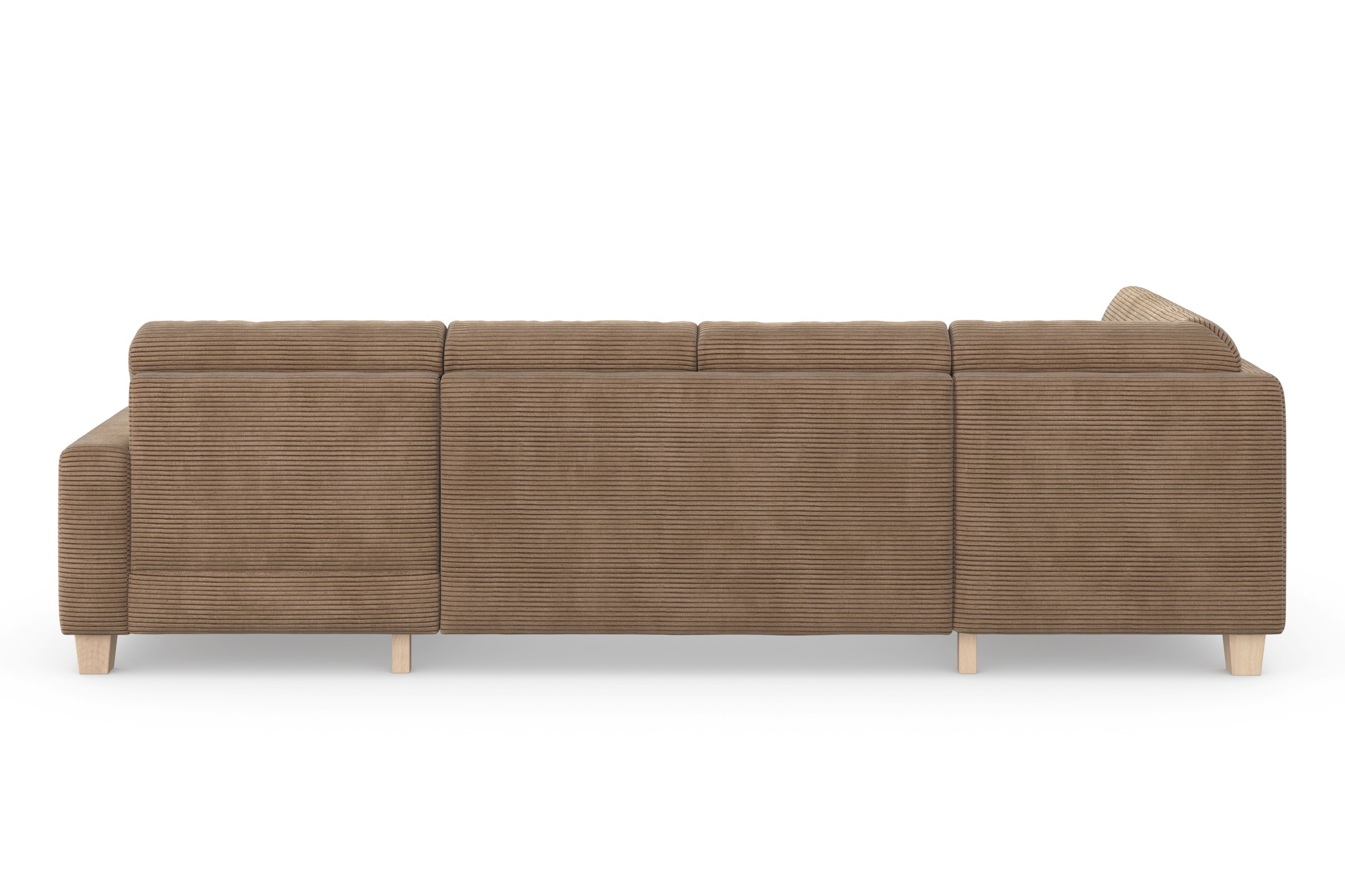 Home affaire Wohnlandschaft »Summer U-Form«, mit oder ohne Bettfunktion und Bettkasten, Cord-Bezug