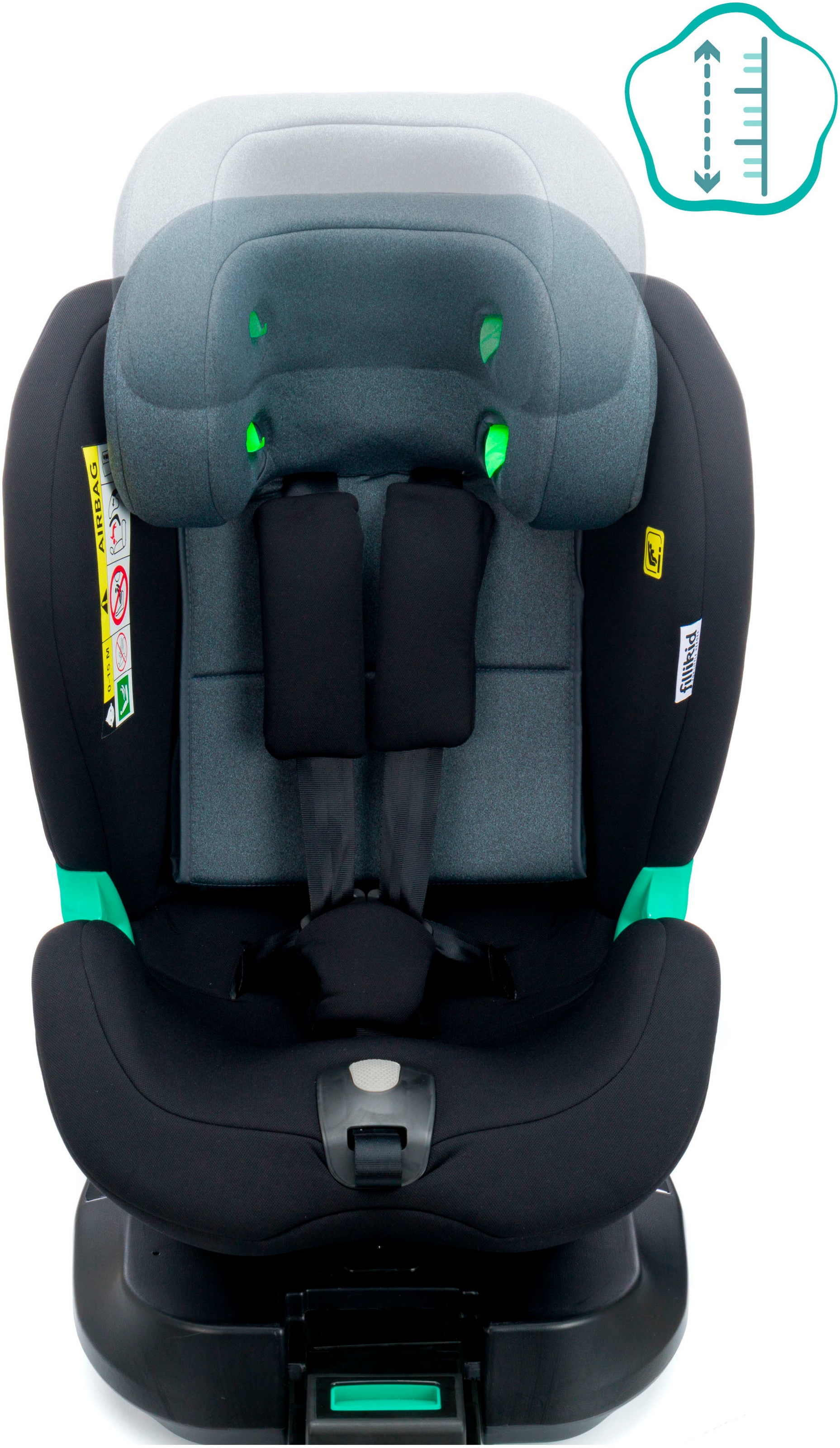 Fillikid Autokindersitz »Luca 360°«, mit Basisstation und Sitzverkleinerer