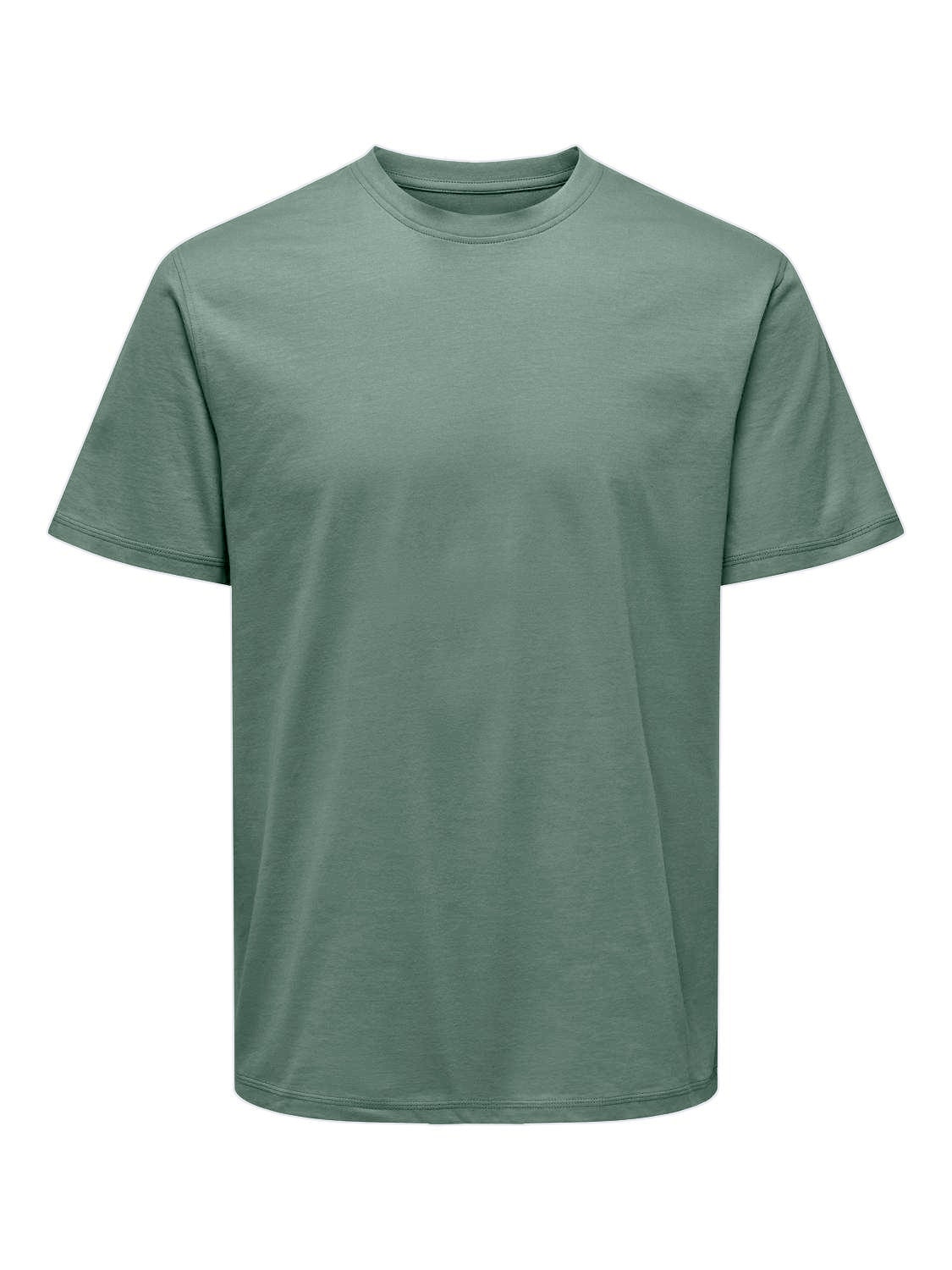 ONLY & SONS Rundhalsshirt »ONSMAX LIFE REG SS STITCH TEE«