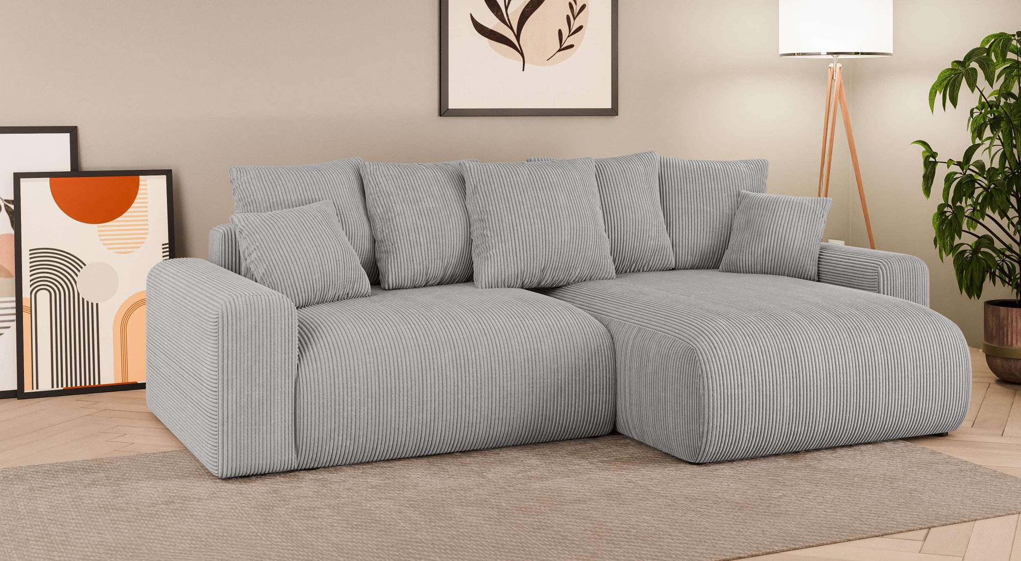 Home affaire Ecksofa »LAKESIDE klein mit Bettfunktion und Bettkasten, B/T/H günstig online kaufen