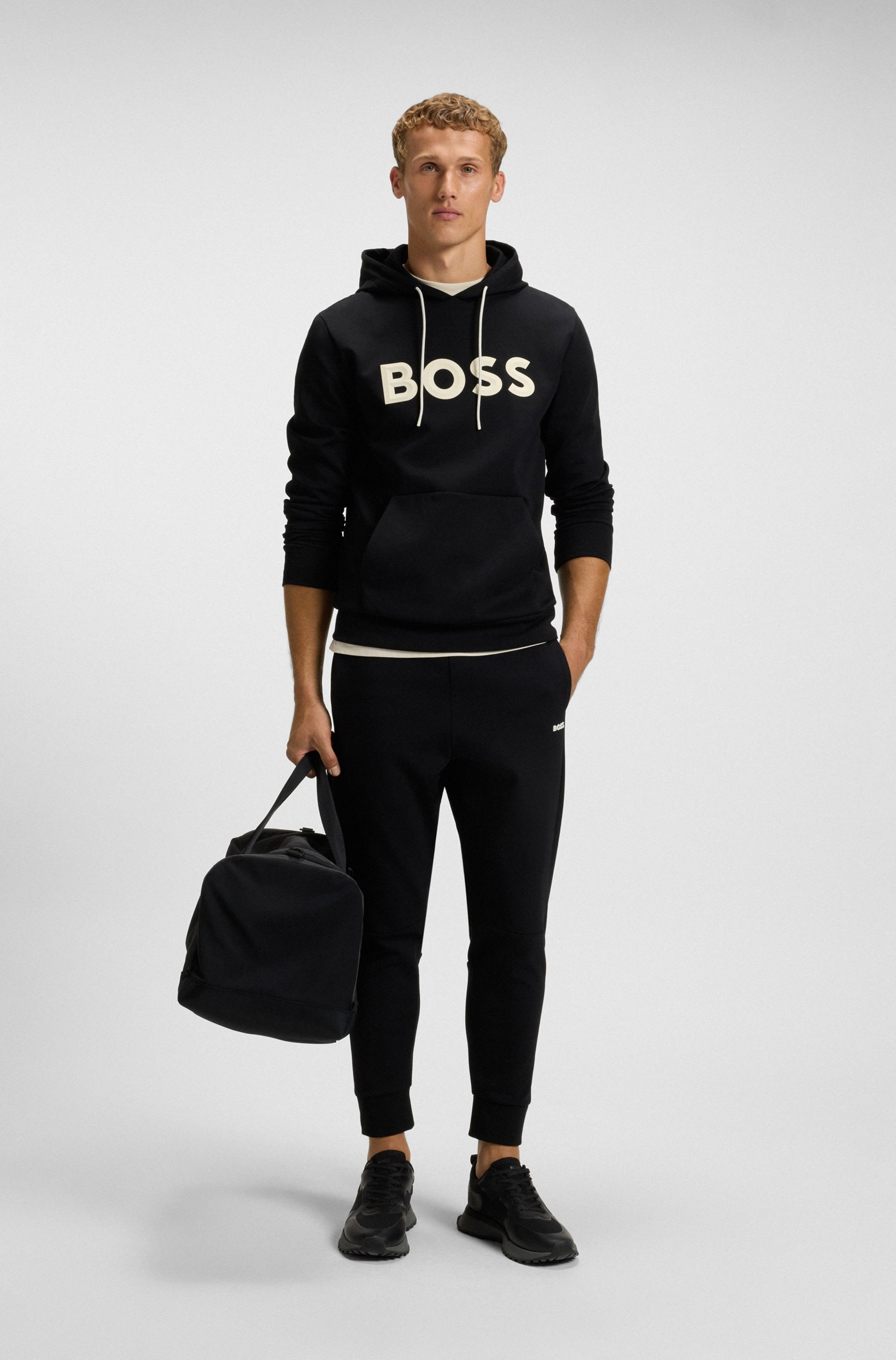 BOSS GREEN Kapuzensweatshirt »Soody Zone« mit Kängurutasche, regular fit, Logodruck