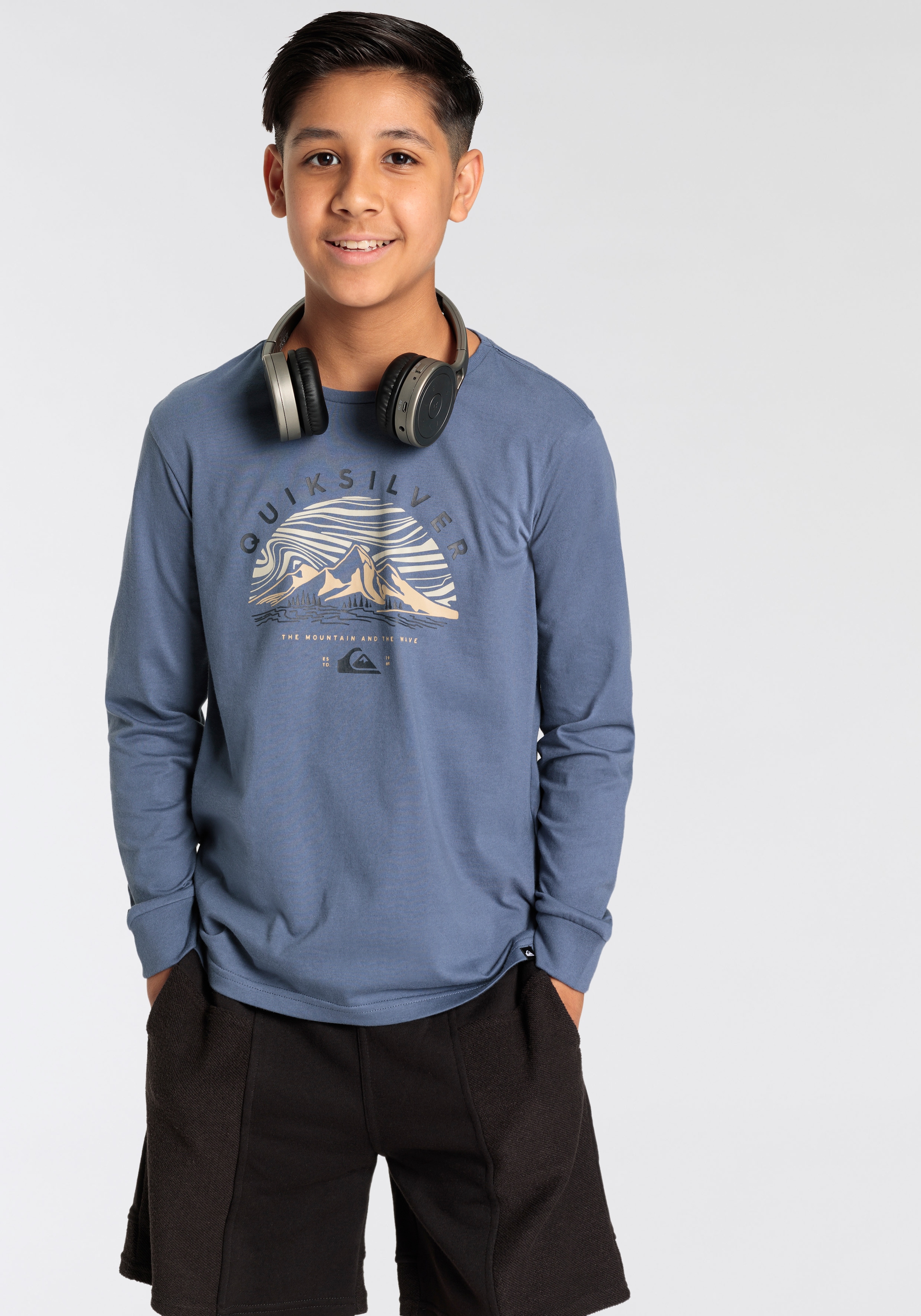 Quiksilver Langarmshirt »MTWAVE DUNESCAPE LS PACK YOUTH«, (2 tlg.)