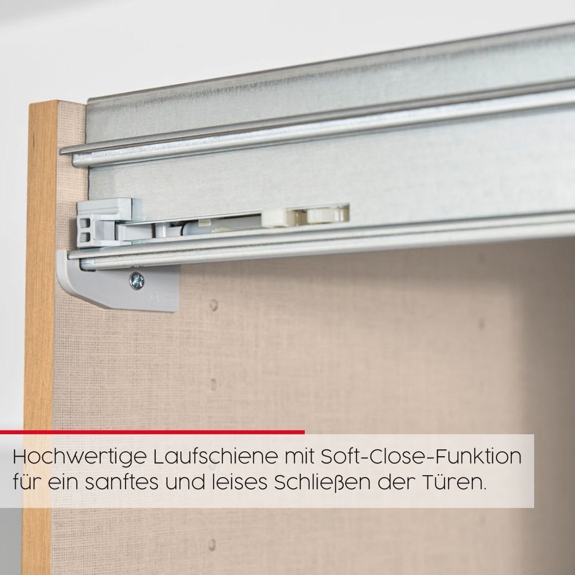 rauch Schwebetürenschrank »Kleiderschrank Schrank Garderobe Schlafzimmerschrank CONTIDO«, (in 3 verschiedenen Ausstattungen BASIC/CLASSIC/PREMIUM), aus hochwertigem Material in 6 Breiten 2 Griff-Farben MADE IN GERMANY
