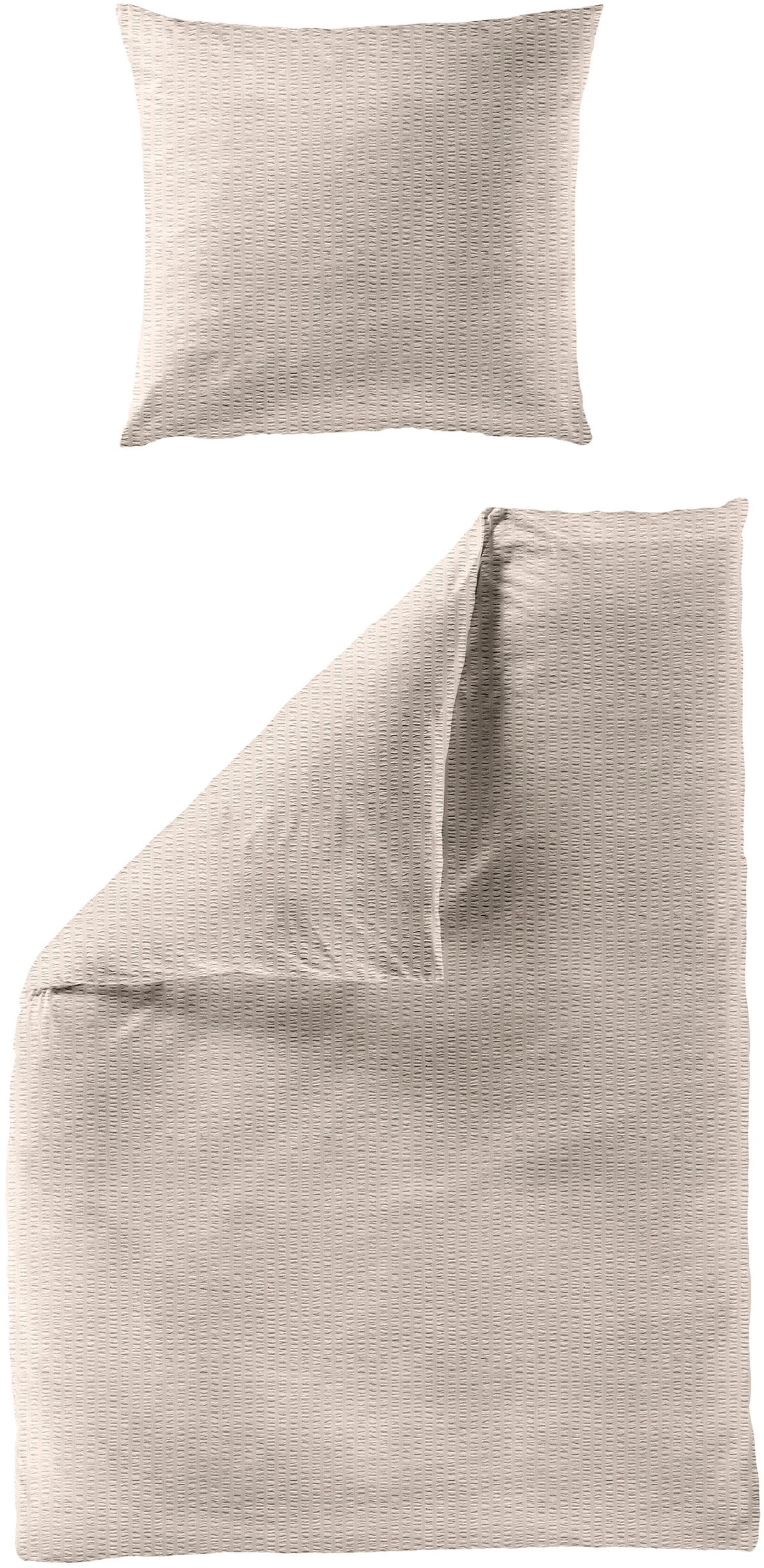 BIERBAUM Bettwäsche »4134«, Premium Mako-Satin Seersucker, 100 % Baumwolle, günstig online kaufen
