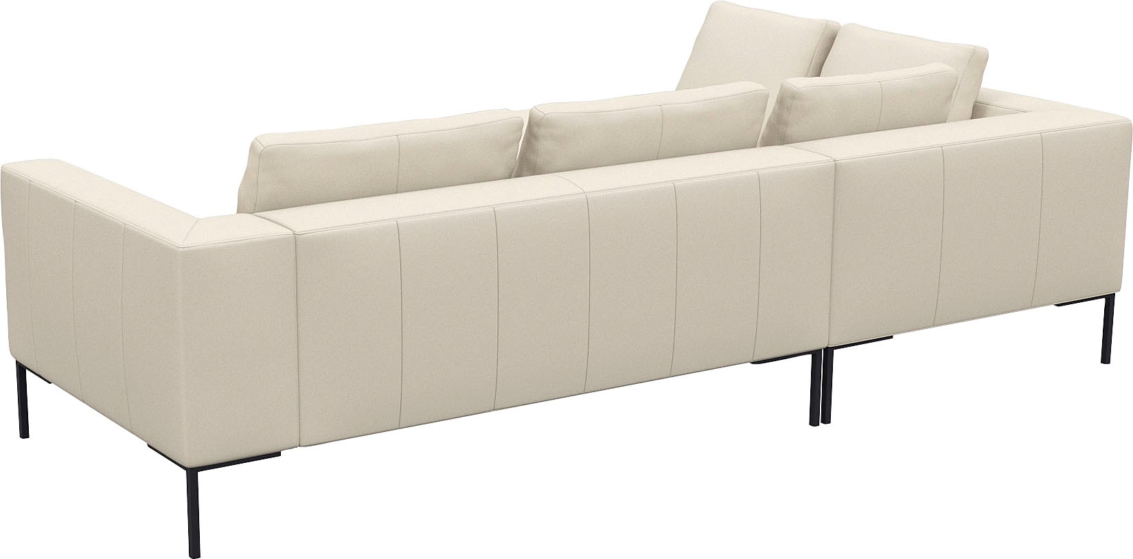 FLEXLUX Ecksofa »Loano, superbequemer Sitzkomfort durch Kaltschaum im Sitz«, modernes Sofa, frei im Raum stellbar, lose Kissen, L-Form