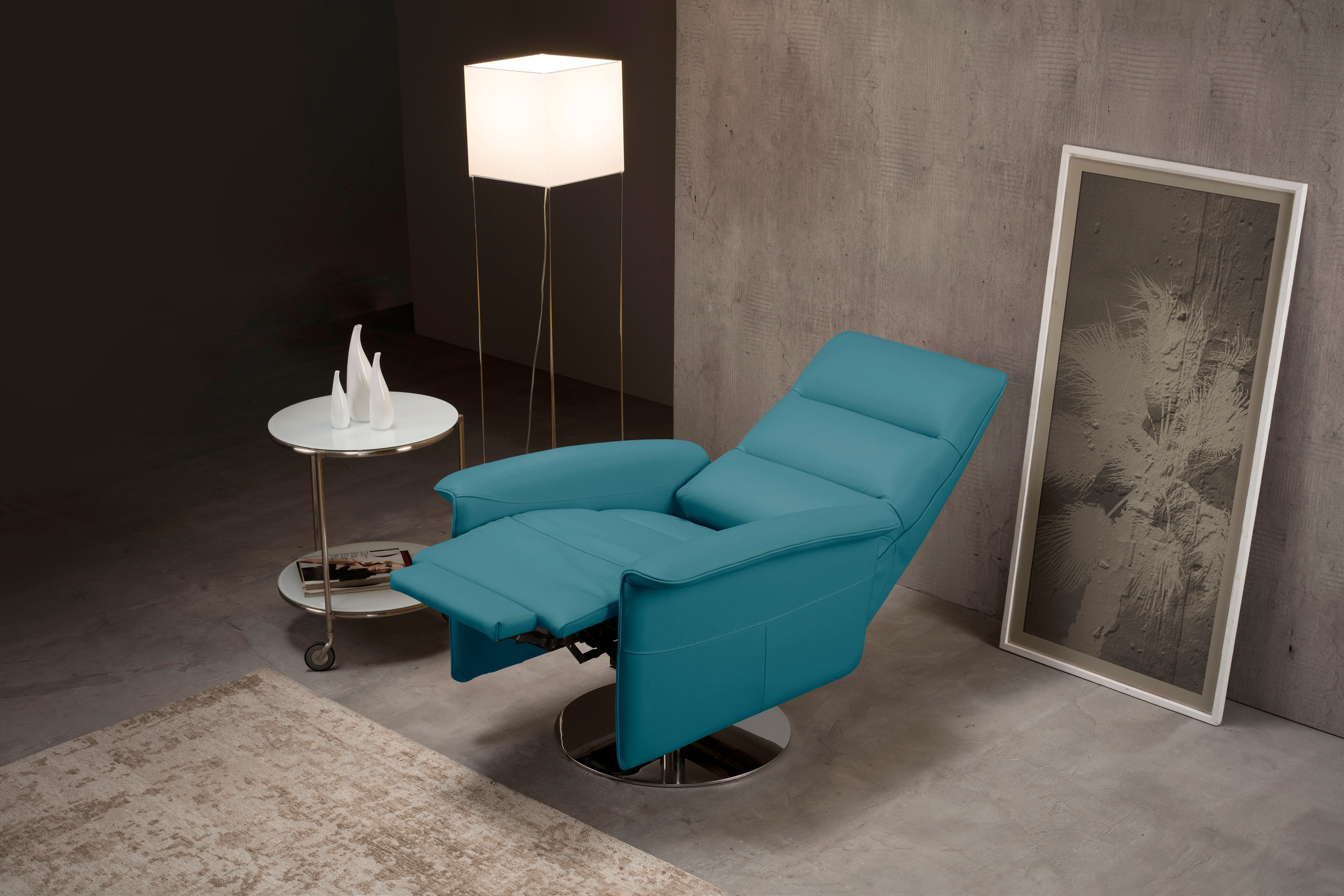 Egoitaliano Sessel »Kelly«, drehbar, manuelle Relaxfunktion mit Push-Back-Mechanismus
