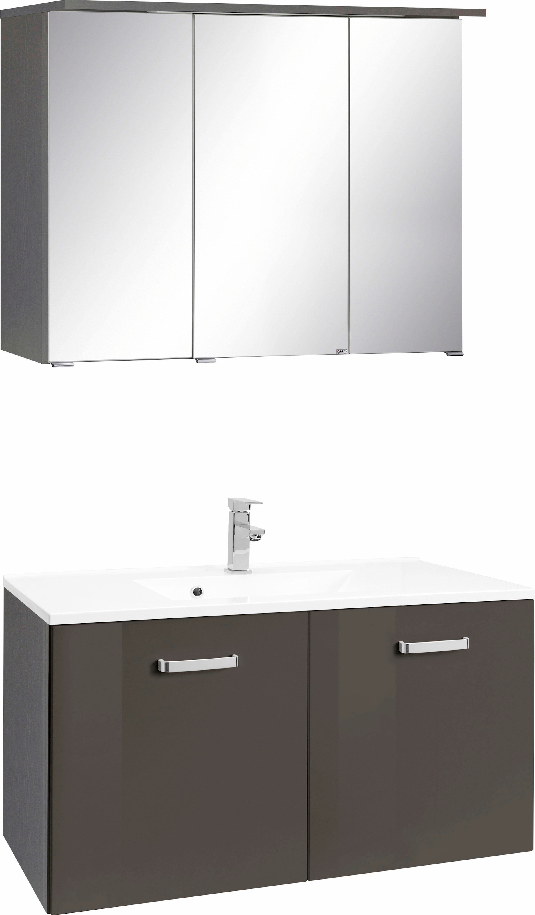 welltime Badmöbel-Set »Ravenna« 2 Stk. tlg. Breite 90 cm, Spiegelschrank un günstig online kaufen