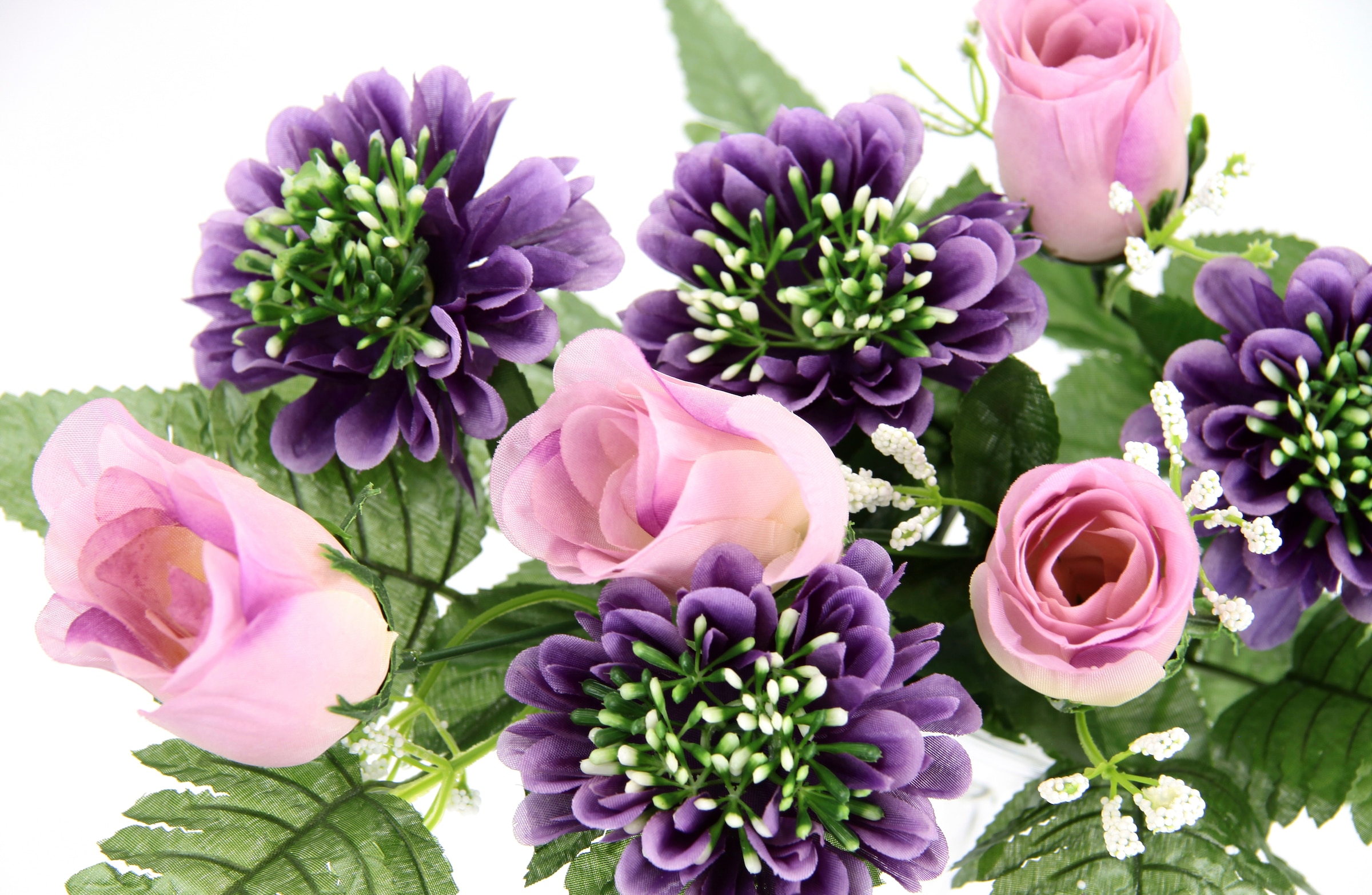 I.GE.A. Kunstblume »Bouquet Rosen und Gerbera zum Legen«, 2er Set Kunstblumenstrauß