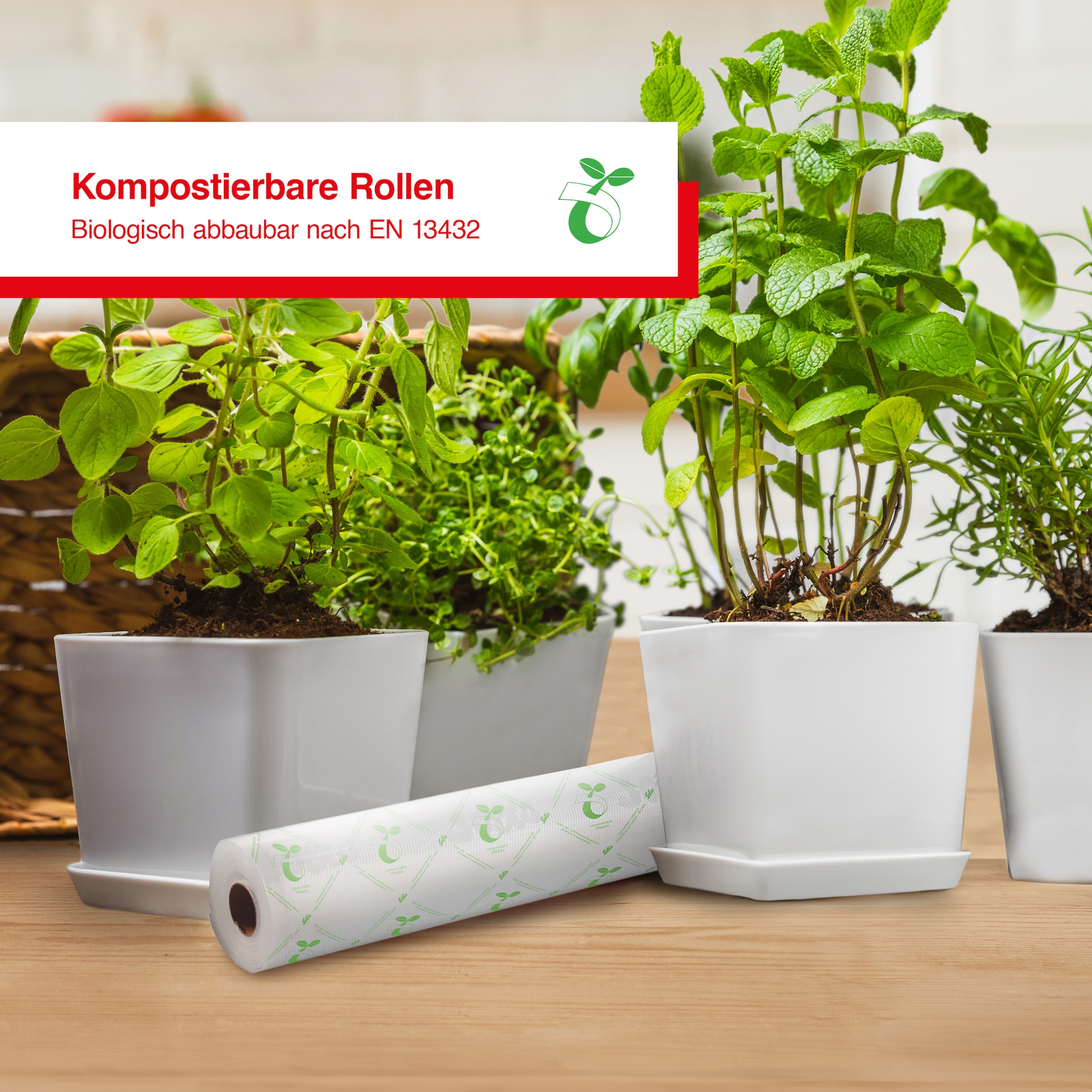 SOLIS OF SWITZERLAND Vakuumier-Folienrollen »ECO S0166«, (Packung, 1 tlg.), 2 Rollen, 30x600 cm