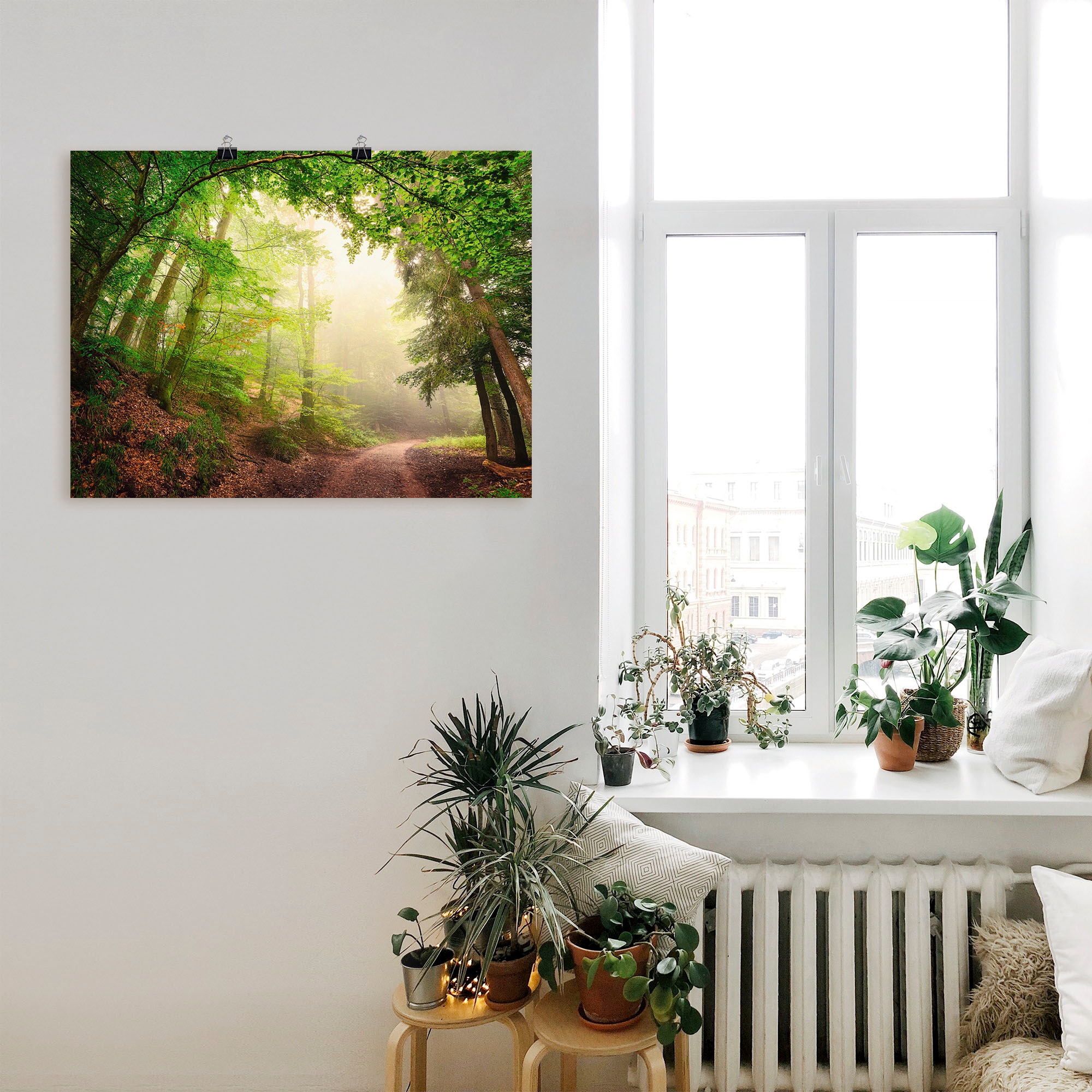 Artland Wandbild »Natürliche Torbögen durch Bäume«, Wald, (1 St.), als Alubild, Outdoorbild, Poster, Wandaufkleber in verschied. Größen