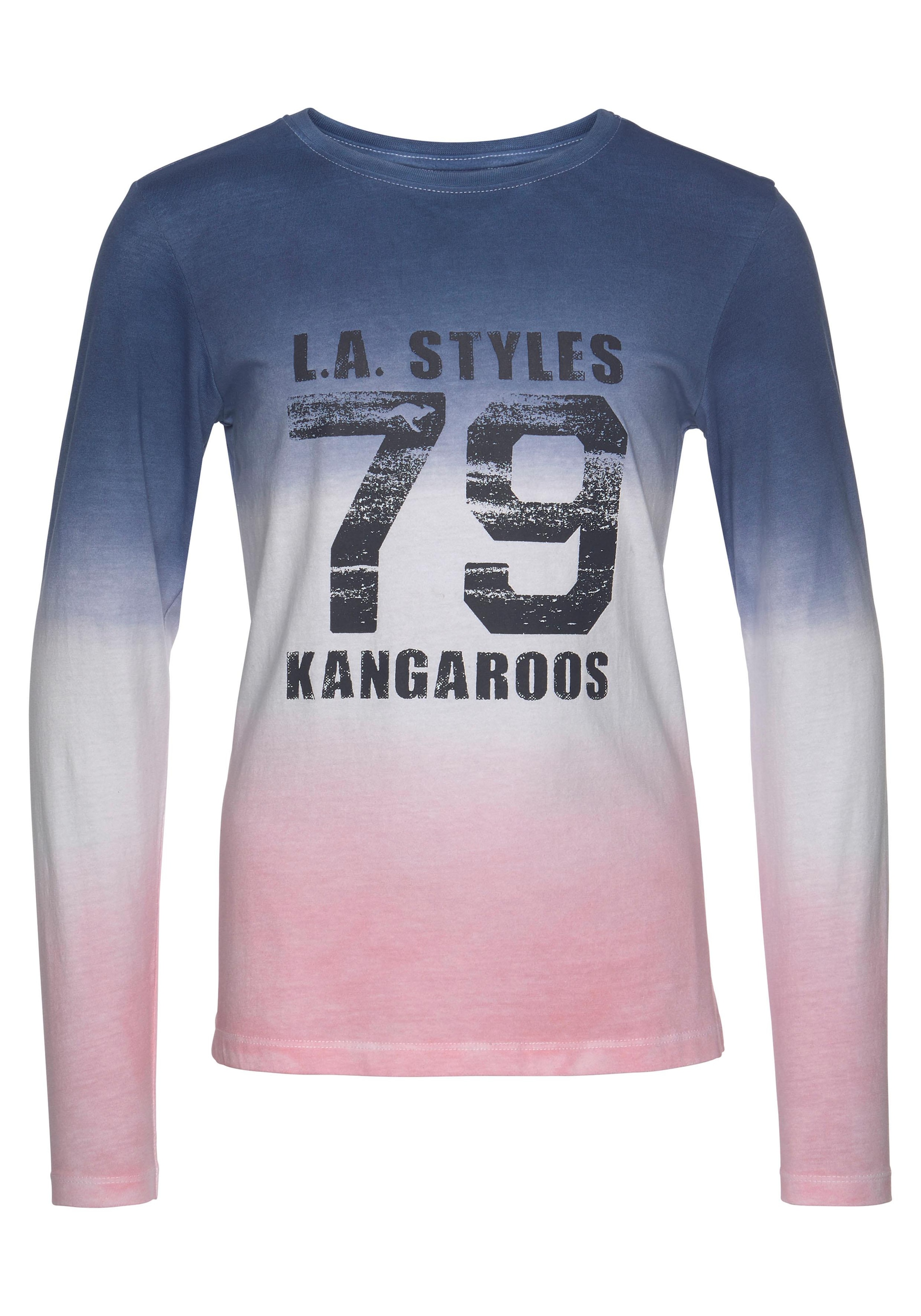 KangaROOS Langarmshirt, mit modischem Farbverlauf im jetzt %Sale