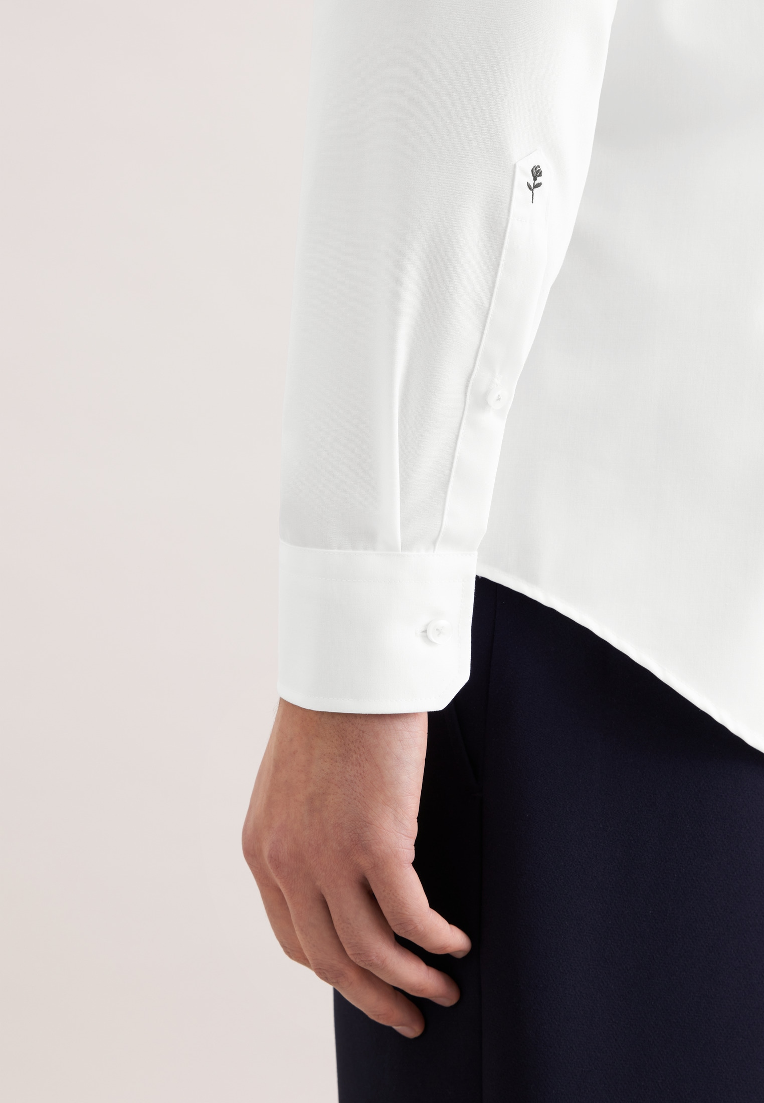 seidensticker Businesshemd »Schwarze Rose« Slim 1/1 Kentkragen Uni