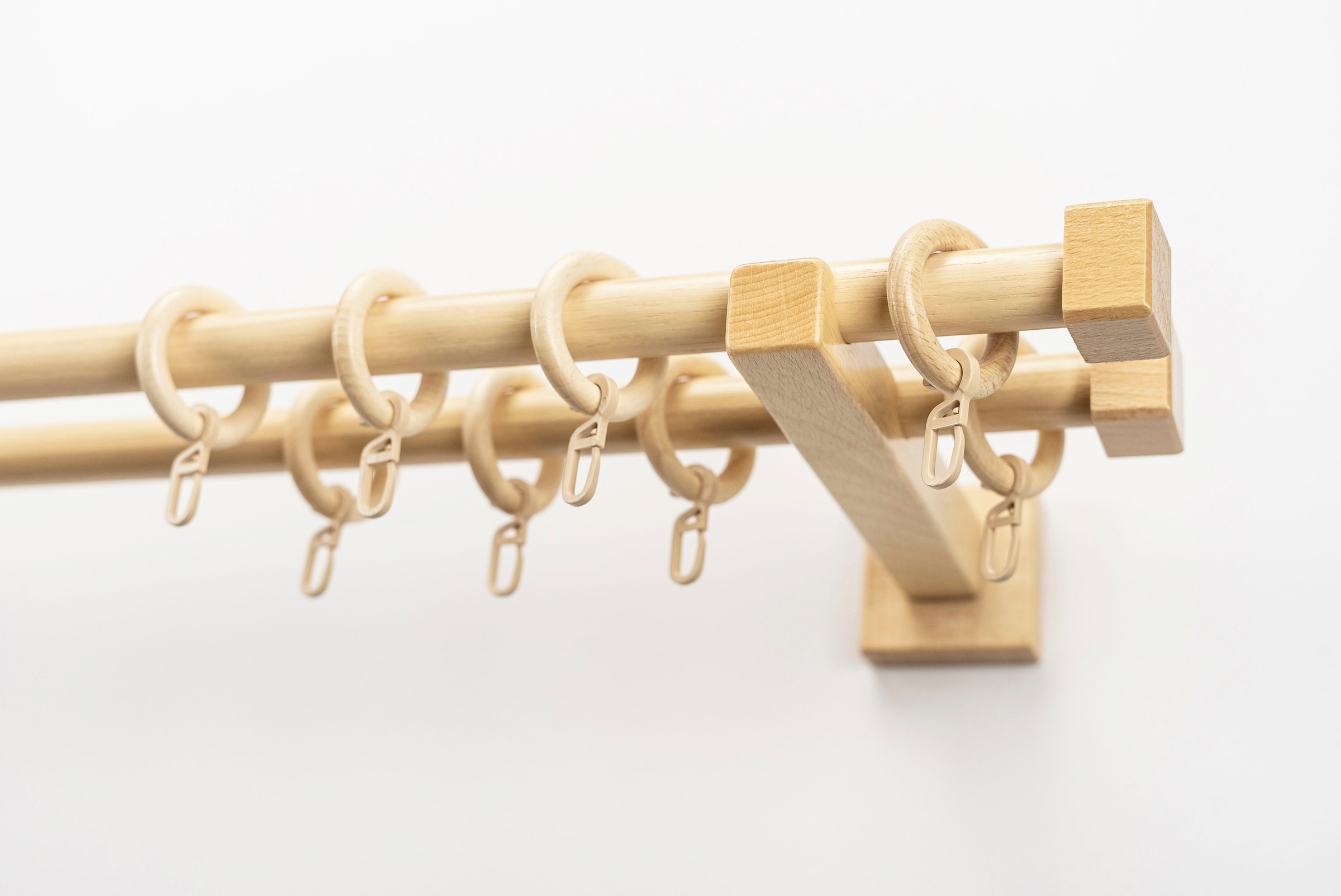 GARESA Gardinenstange »CUBUS« Ø 20 mm 2 läufig-läufig Wunschmaßlänge;Träger günstig online kaufen