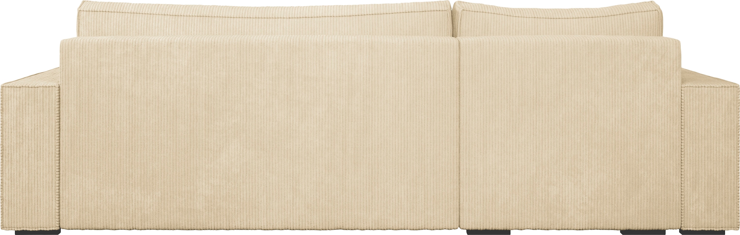 INOSIGN Ecksofa »Wylie«, Cord, Recamiere beidseitig montierbar, mit Bettfunktion und Bettkasten