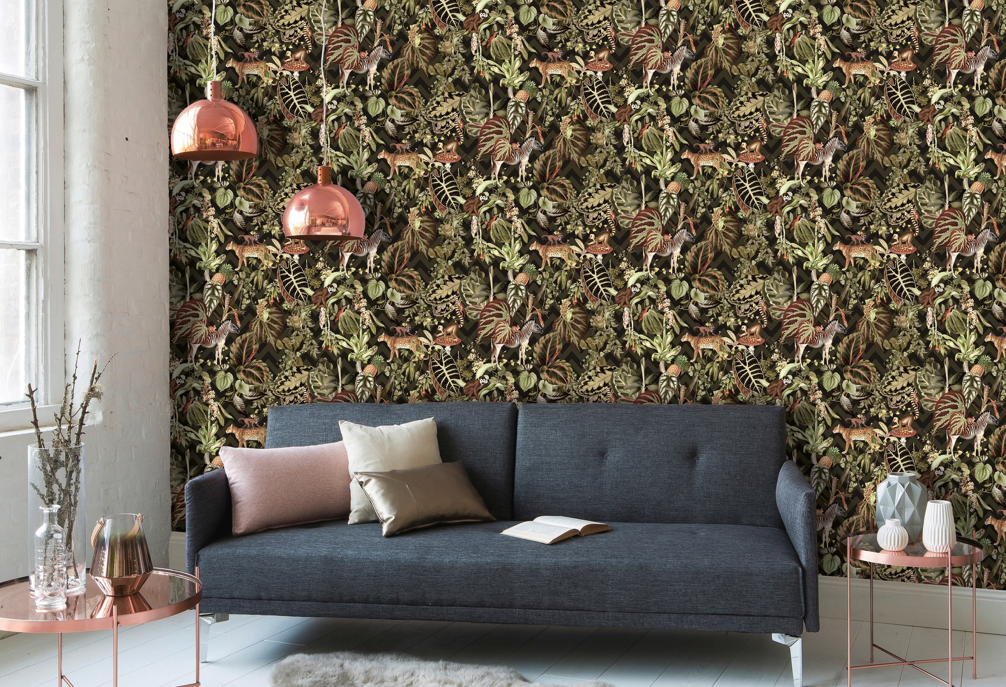 METROPOLIS BY MICHALSKY LIVING Vliestapete »Change is good, Jungle Joy« botanisch | floral | tropisch leicht strukturiert Designertapete Tapete Dschungel Tapeten Wohnzimmer Schlafzimmer Küche