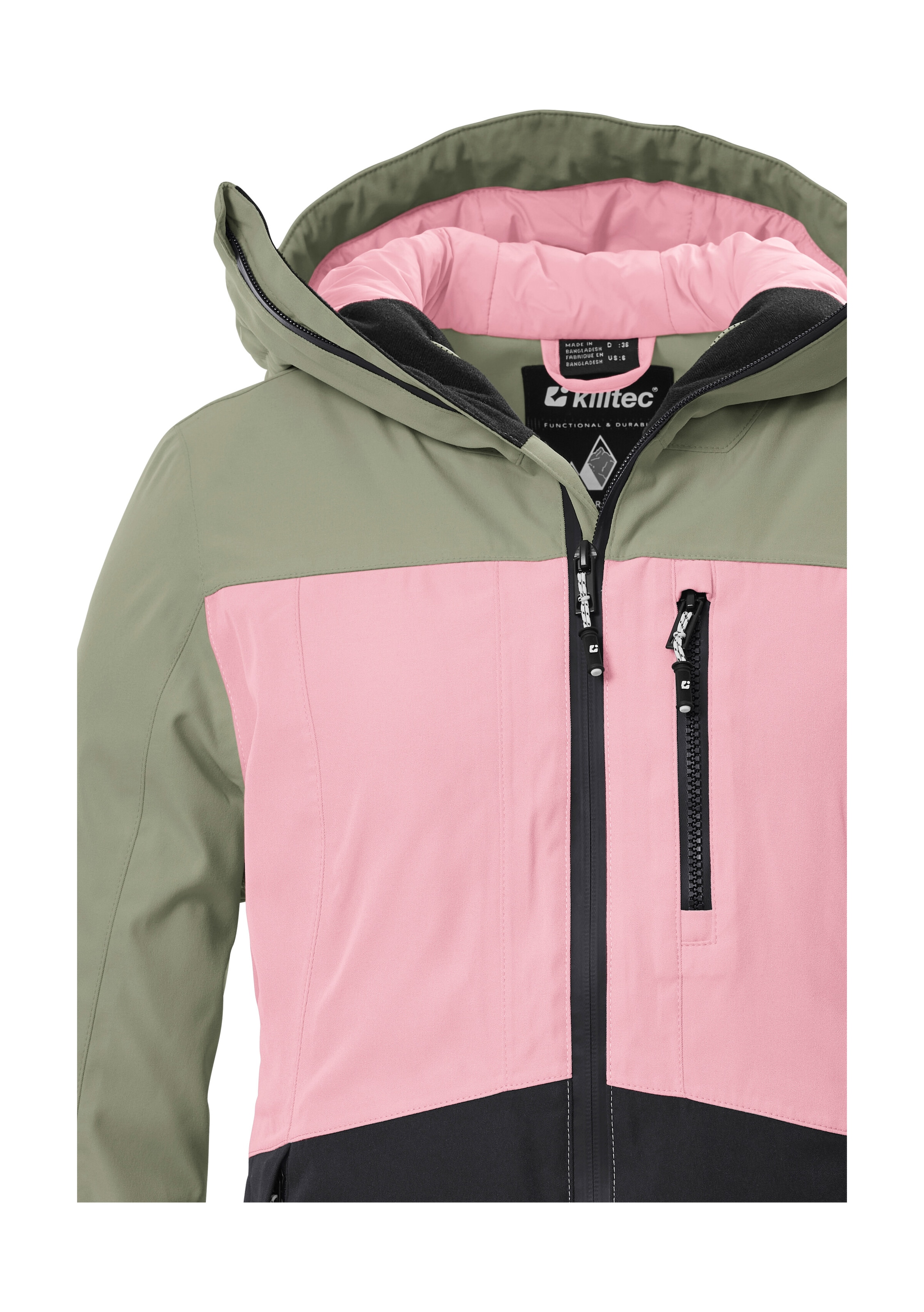 Killtec Skijacke »KSW 277 WMN SKI JCKT« Wasserdichte Damenjacke mit Schneefang, verstellbar und atmungsaktiv