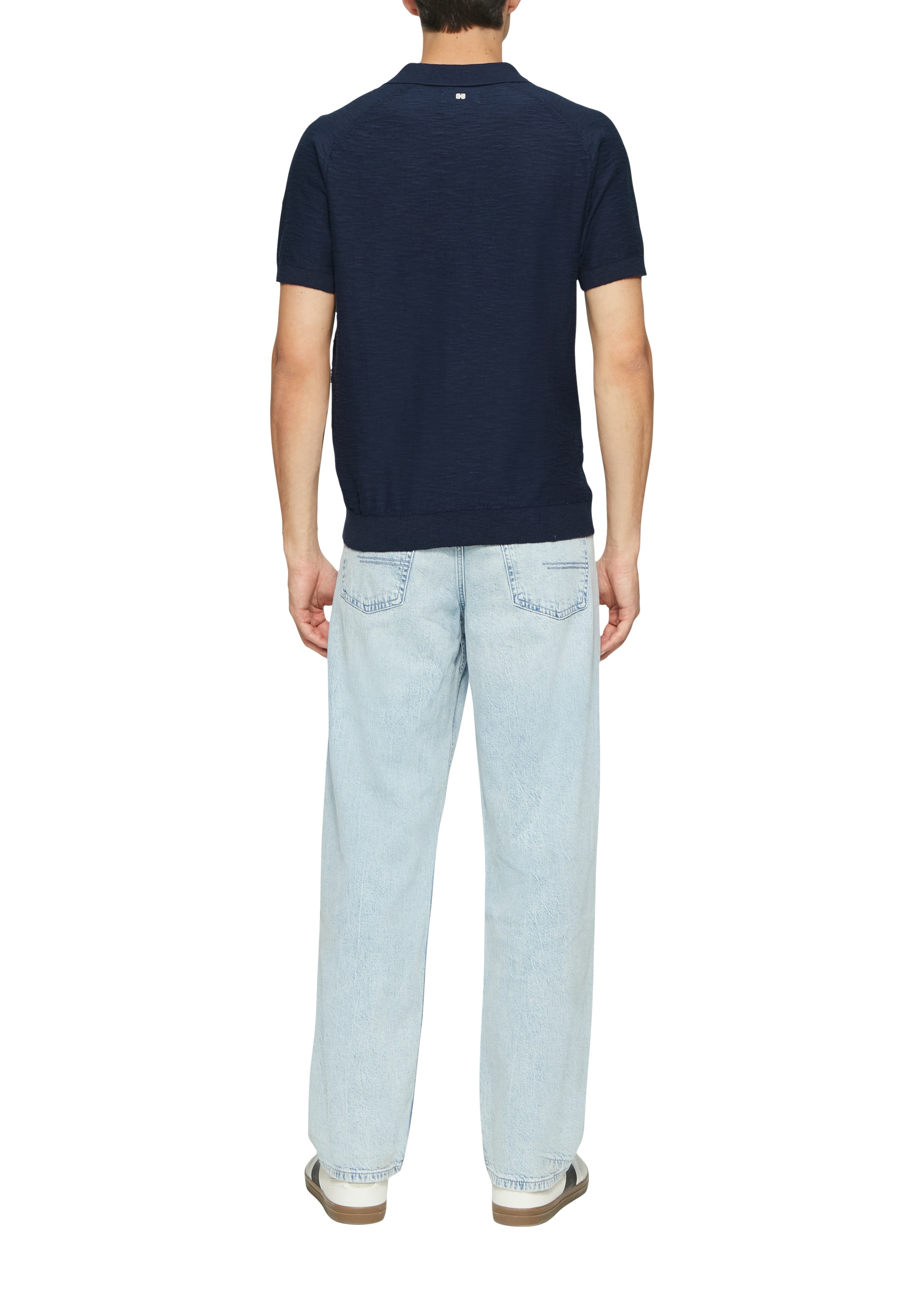 s.Oliver Poloshirt, mit Strick Muster