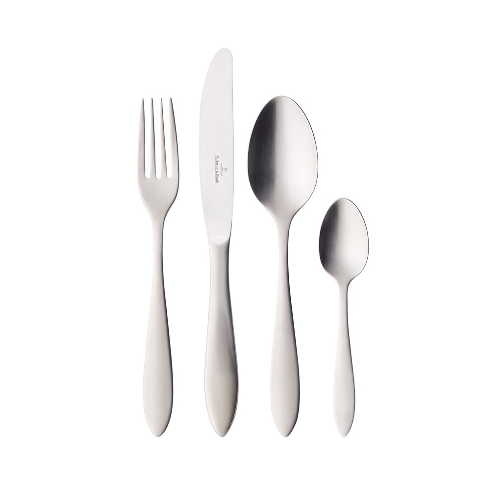 Villeroy & Boch Besteck-Set »Tafelbesteck gebürstet Arthur 24er Set grau« günstig online kaufen