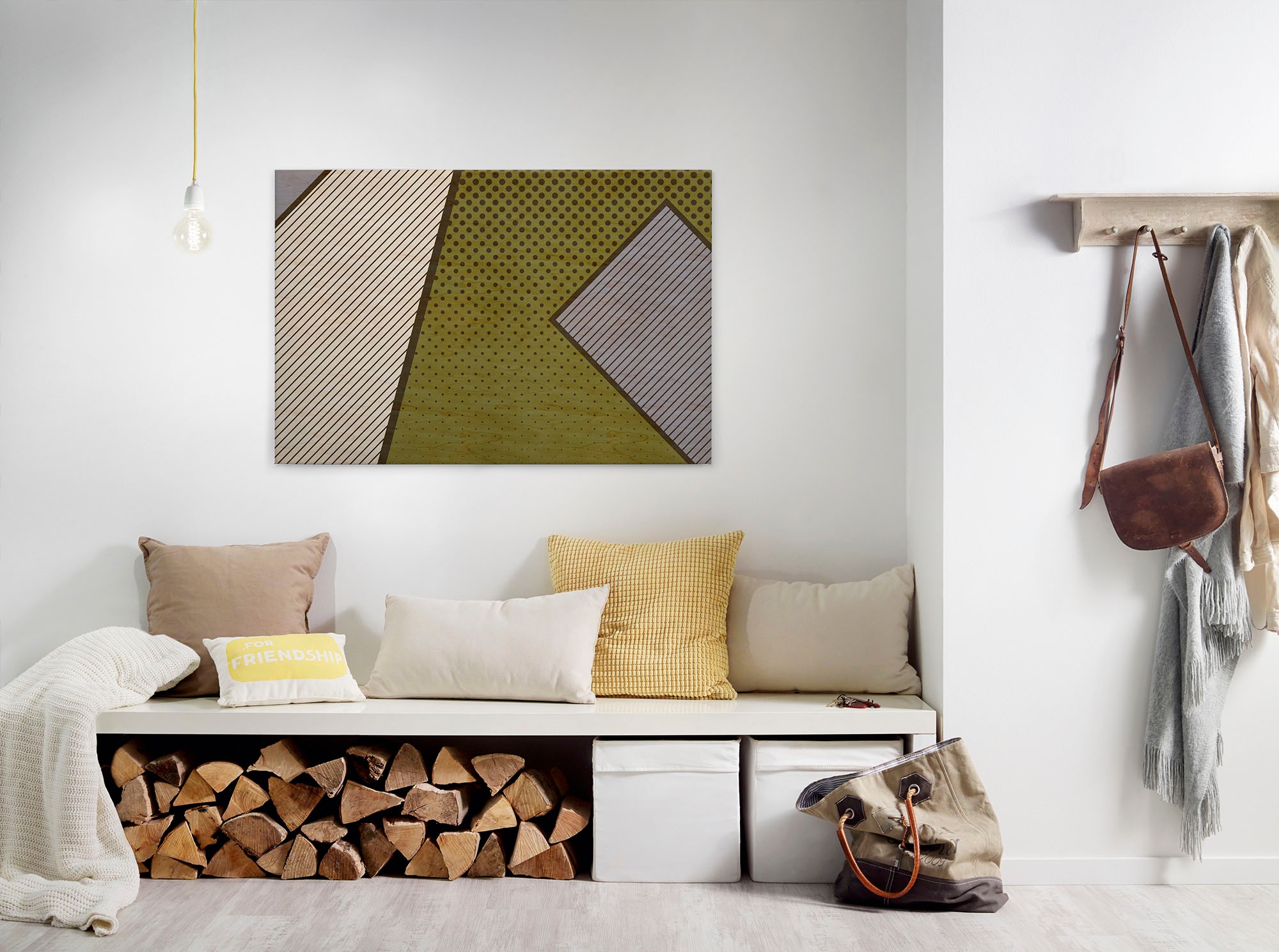 Bricoflor Pop Art Leinwand Bild Im Grafik Stil Modernes Wandbild Mit Geomet günstig online kaufen