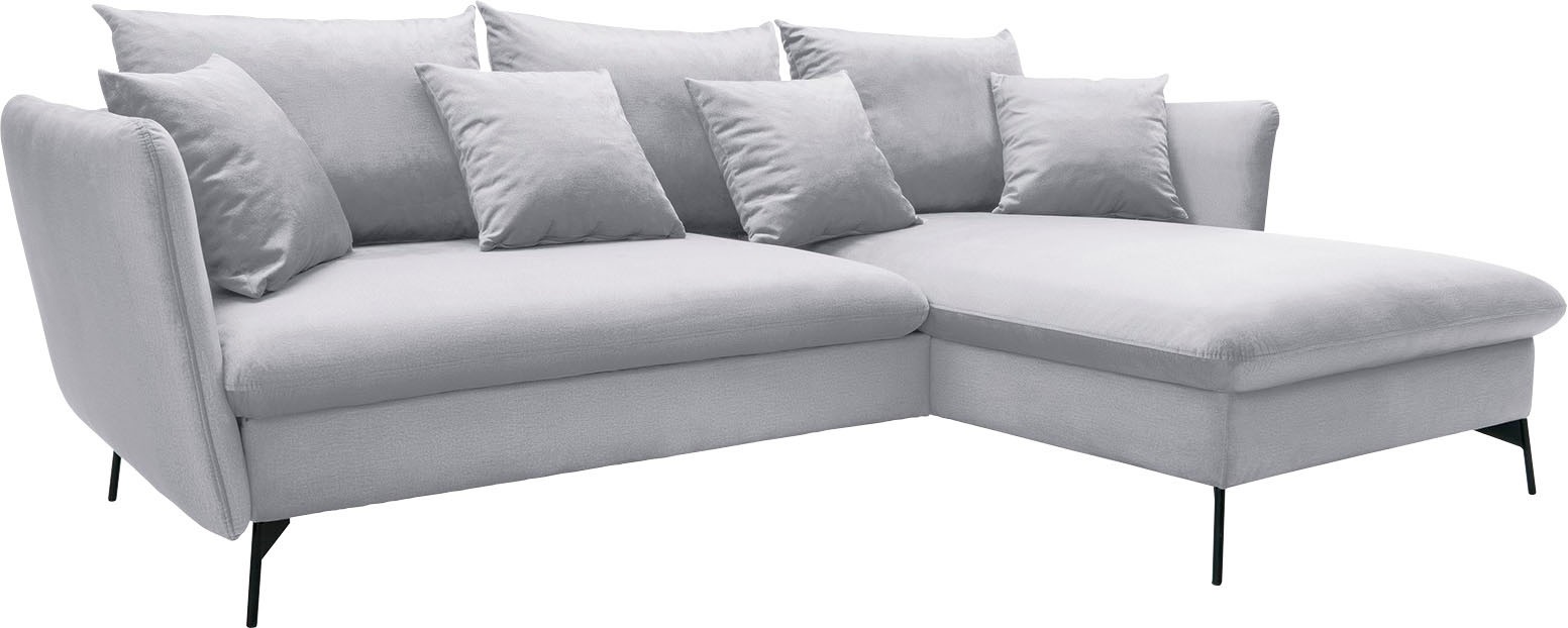 OTTO home Ecksofa »LIVORNO,258 cm, L-Form,« Schlaffunktion u. Bettkasten (1 günstig online kaufen