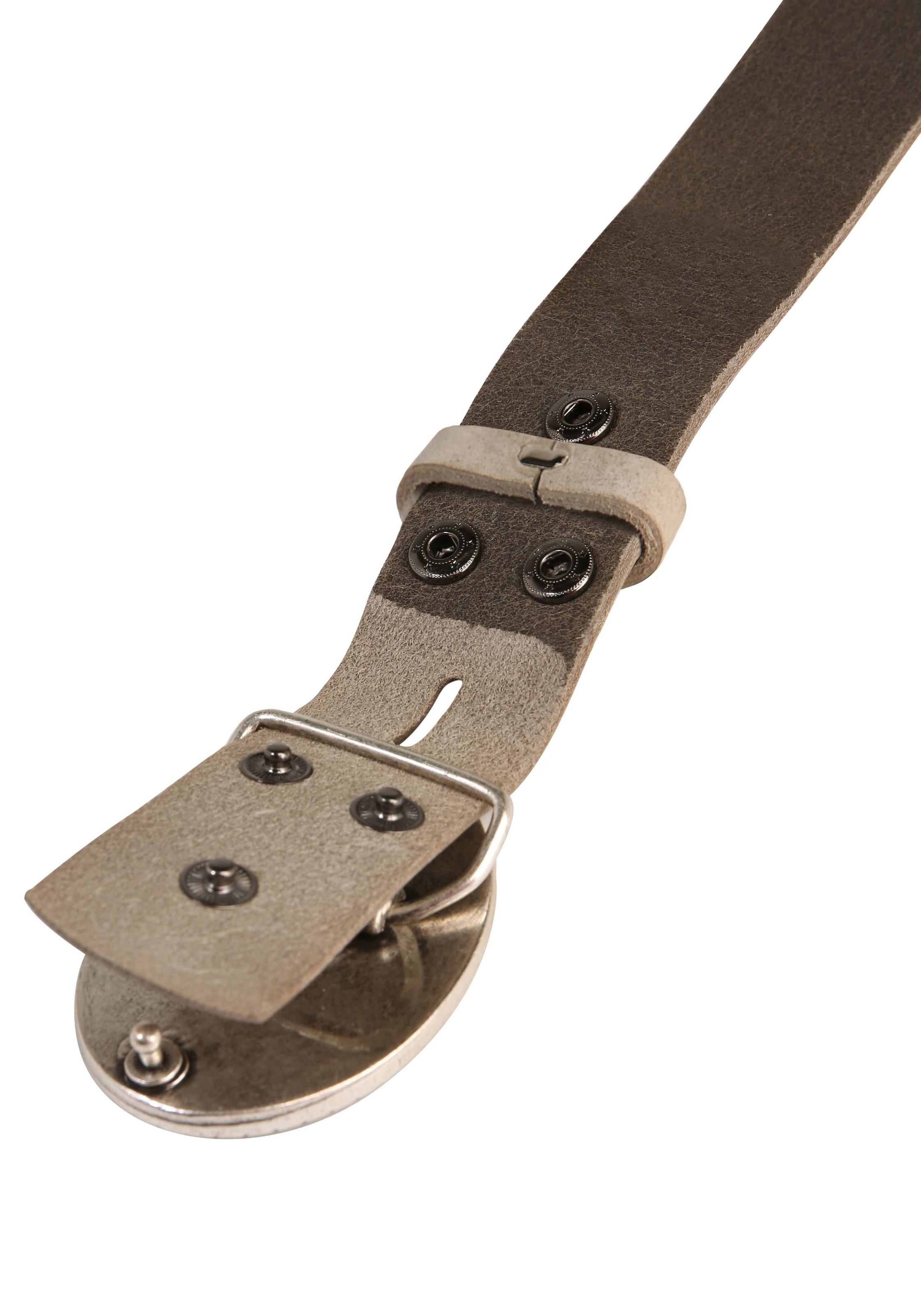 Rettungsring Gürtel Ledergürtel Schließe »Seestern Oval Silber Mit Swarovski-Kristall Veredelt«