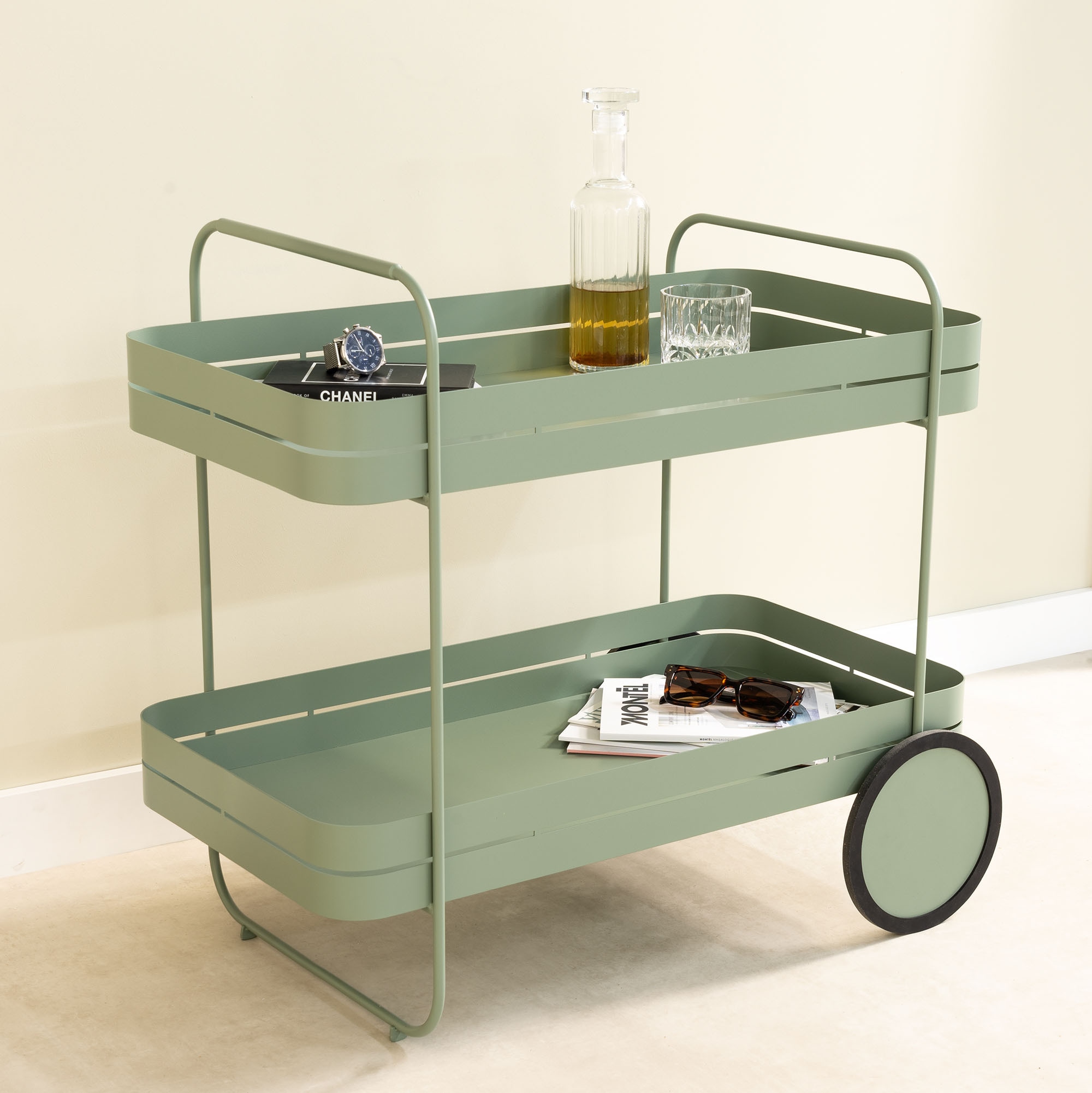 Spinder Design Servierwagen »GIN & TROLLY« 1 Stk. tlg. Servierwagen aus Sta günstig online kaufen