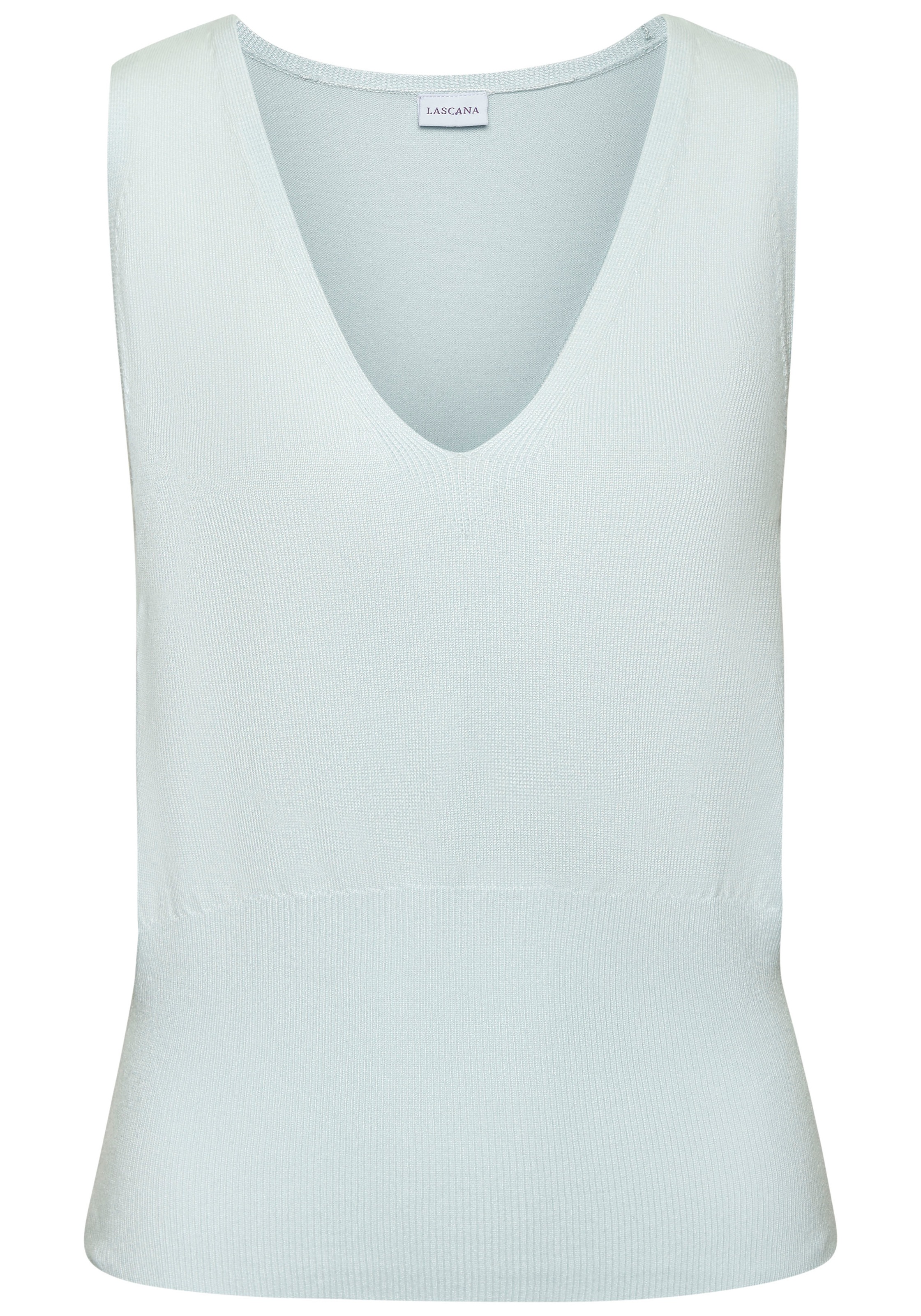 LASCANA Stricktop, mit figurschmeichelndem Strickmuster, figurbetonte Passform