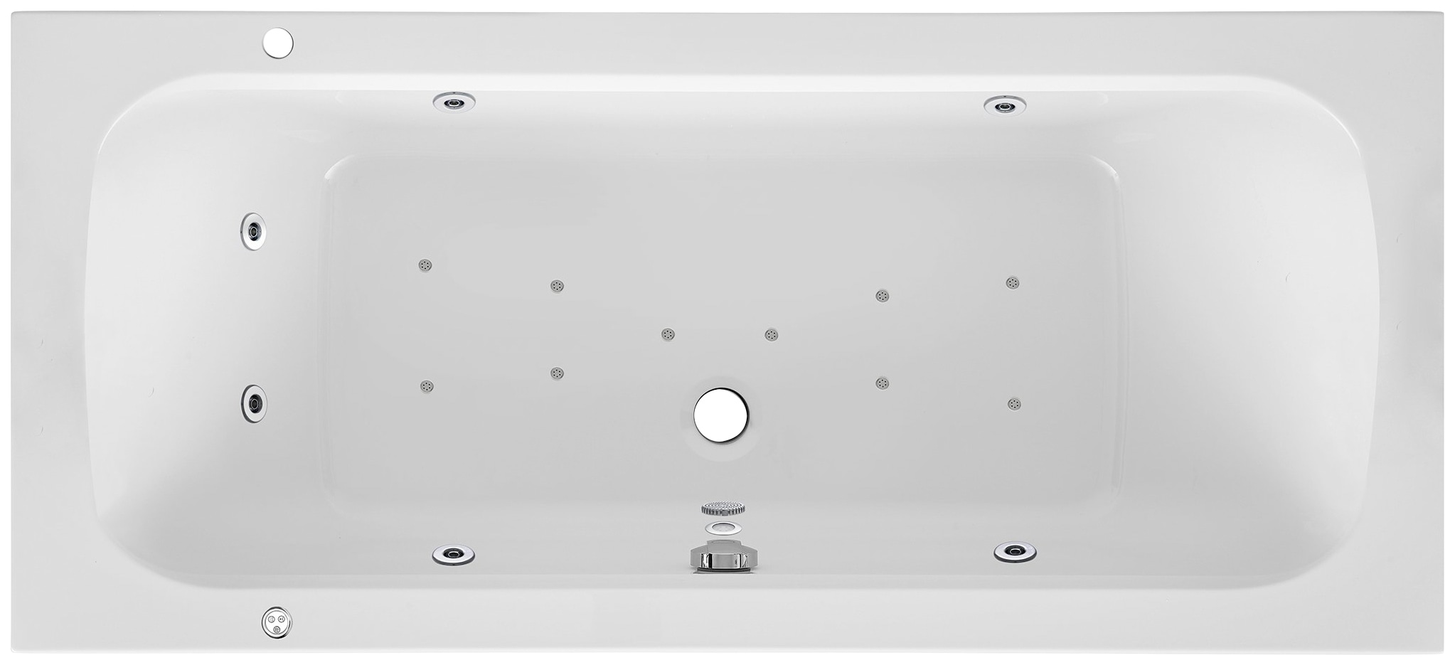 OTTOFOND Whirlpool-Badewanne »Malta« Höhe 40 cm Typ Premium, 170x75 cm günstig online kaufen