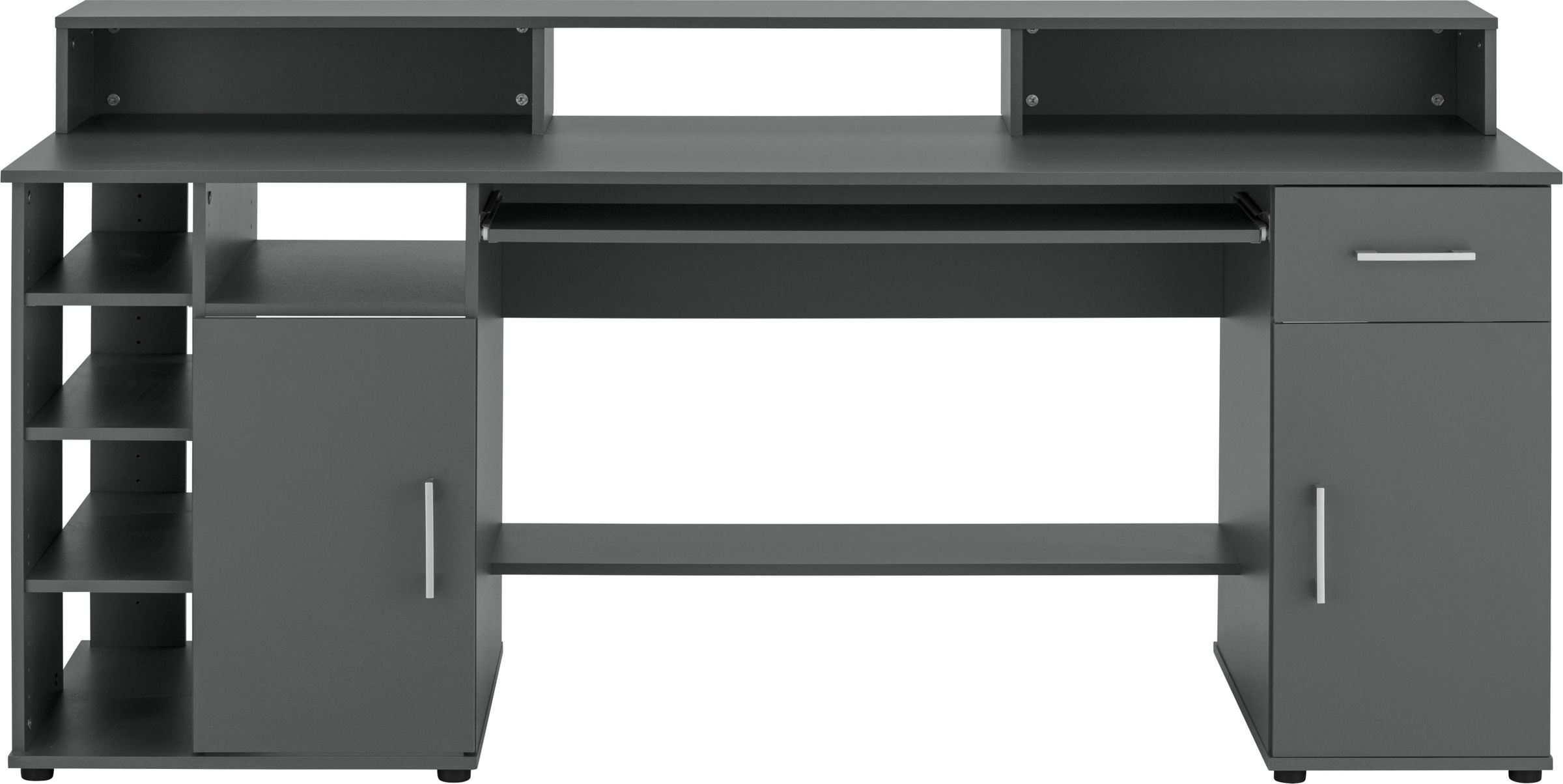 VOGL Möbelfabrik Schreibtisch "Timra mit Monitoraufsatz, Tastaturauszug & T günstig online kaufen