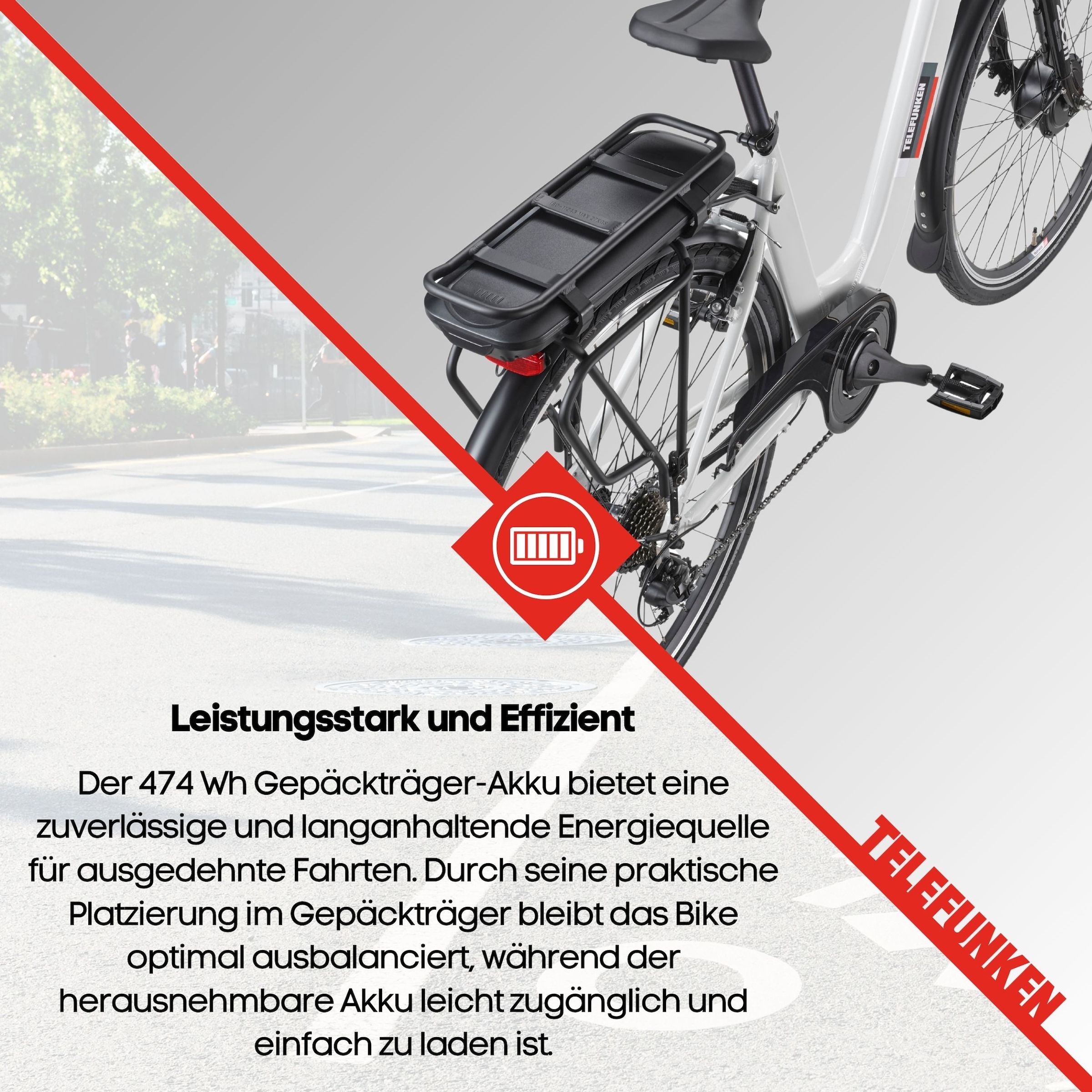 Telefunken »Multitalent RC826« 7 Gang Shimano Shimano Tourney Schaltwerk Kettenschaltung Frontmotor 250 W