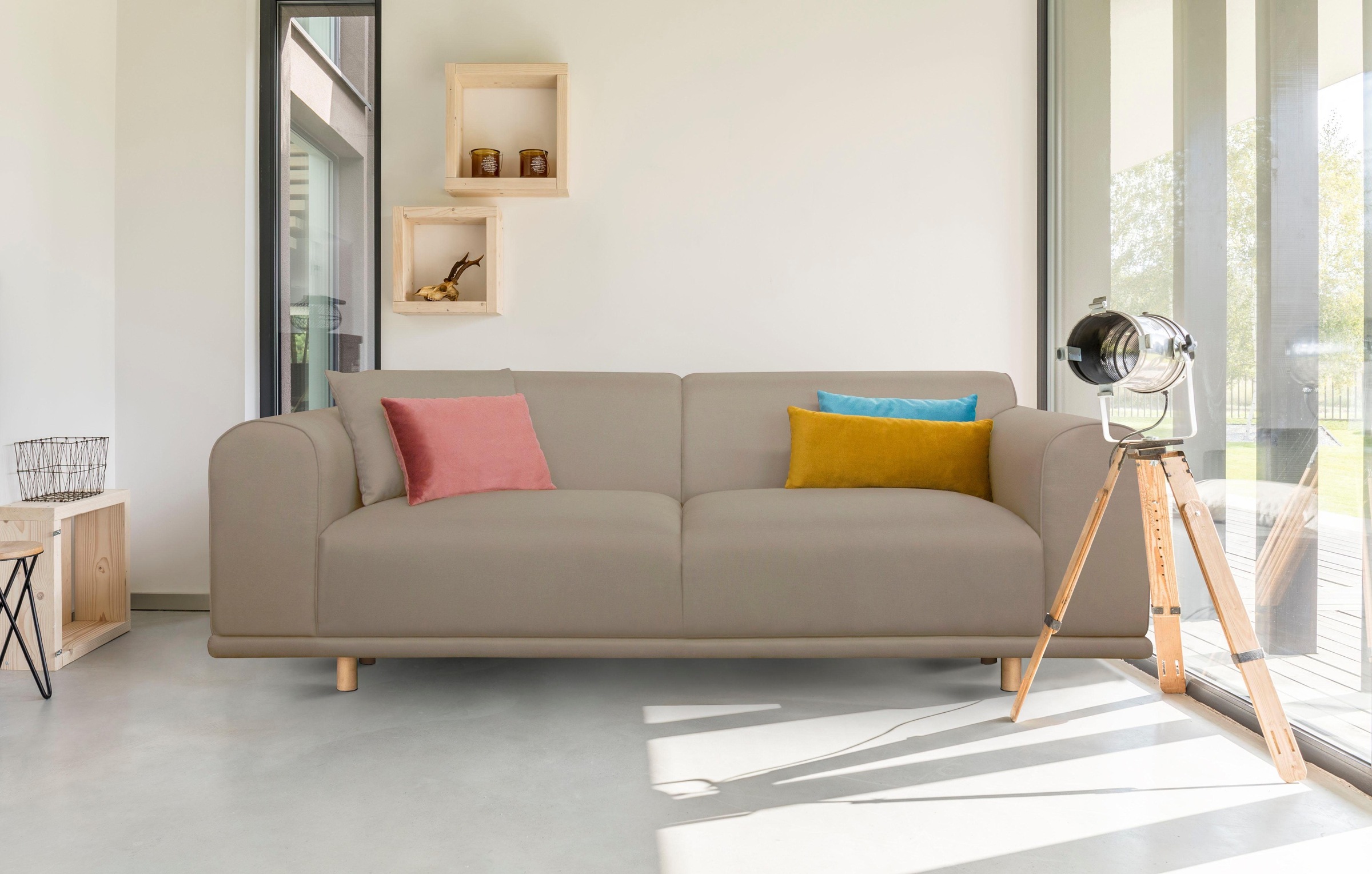 OTTO home 3-Sitzer »Maroon« in skandinavischem Design, mit losen Kissen günstig online kaufen