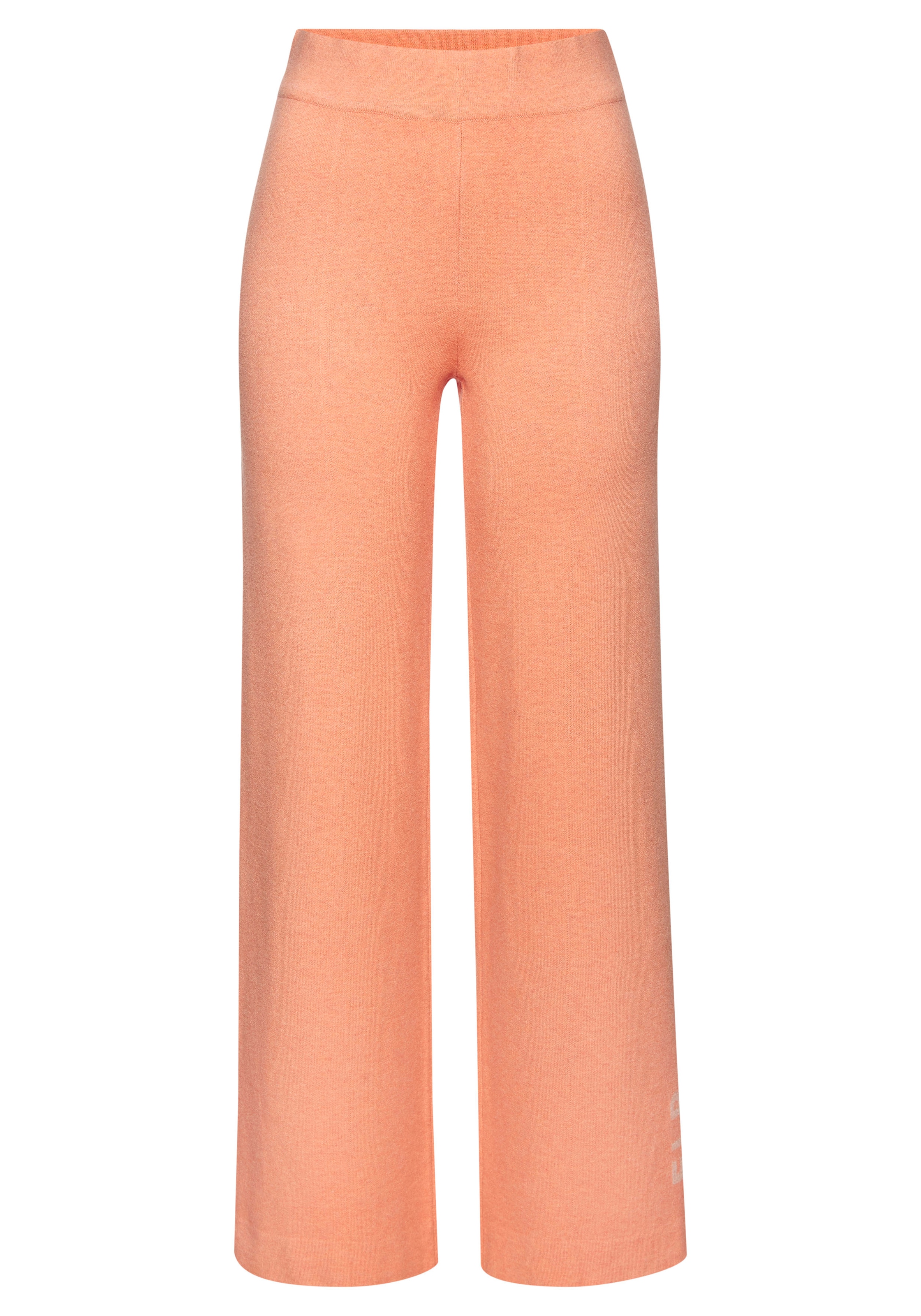 Elbsand Strickhose  mit weitem Bein und eingestricktem Logo, Loungewear